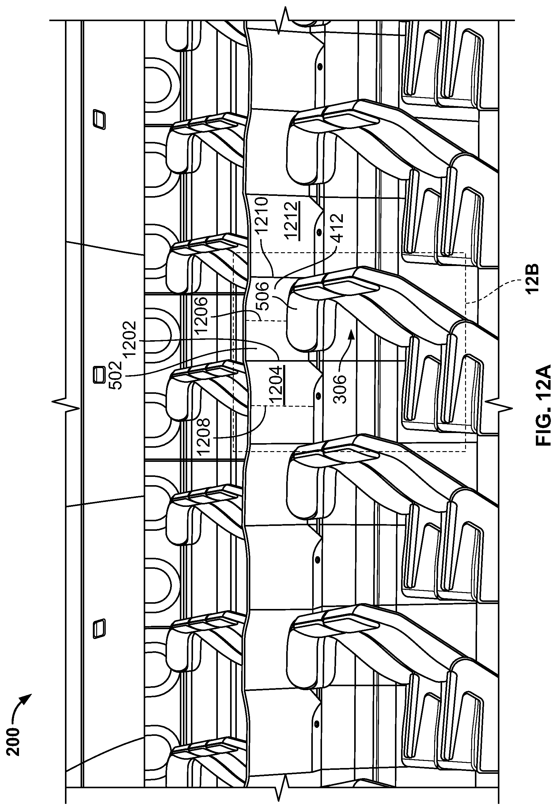 Patent US12319412 Figure 15 – Lateral sleep systems for aircraft