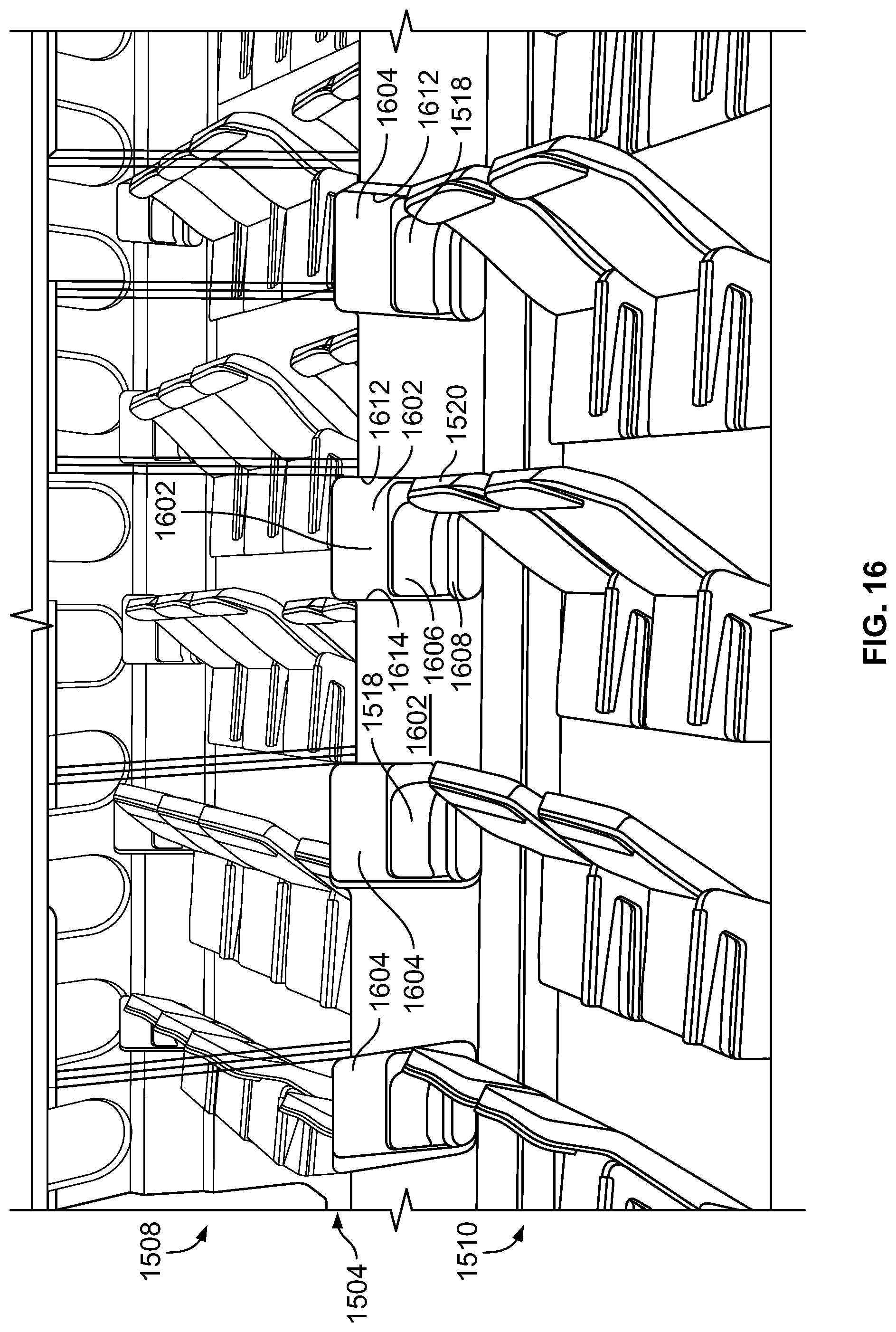 Patent US12319412 Figure 20 – Lateral sleep systems for aircraft
