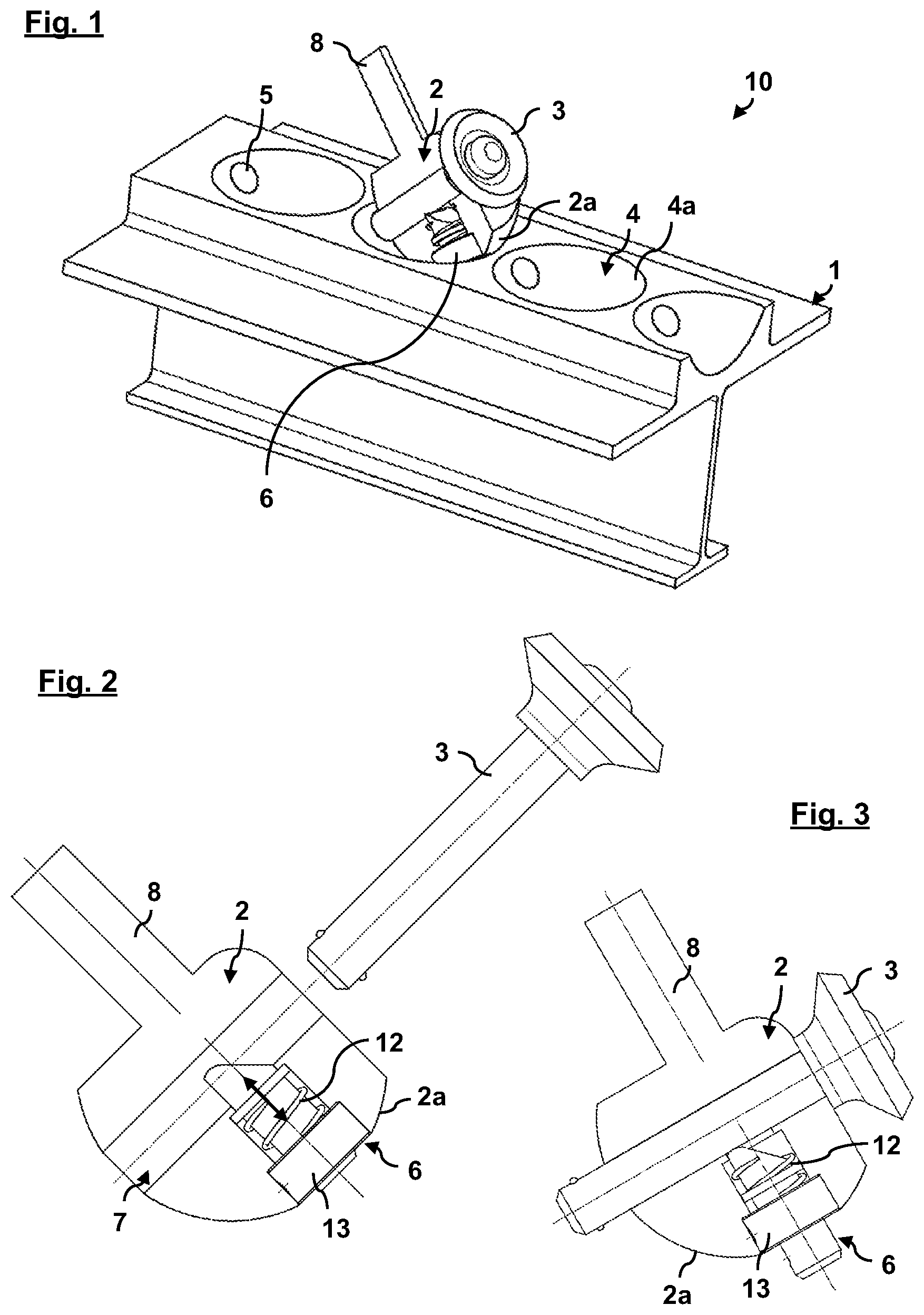 Patent US12319414 Figure 1 – Seat rail system for an interior space of a vehicle