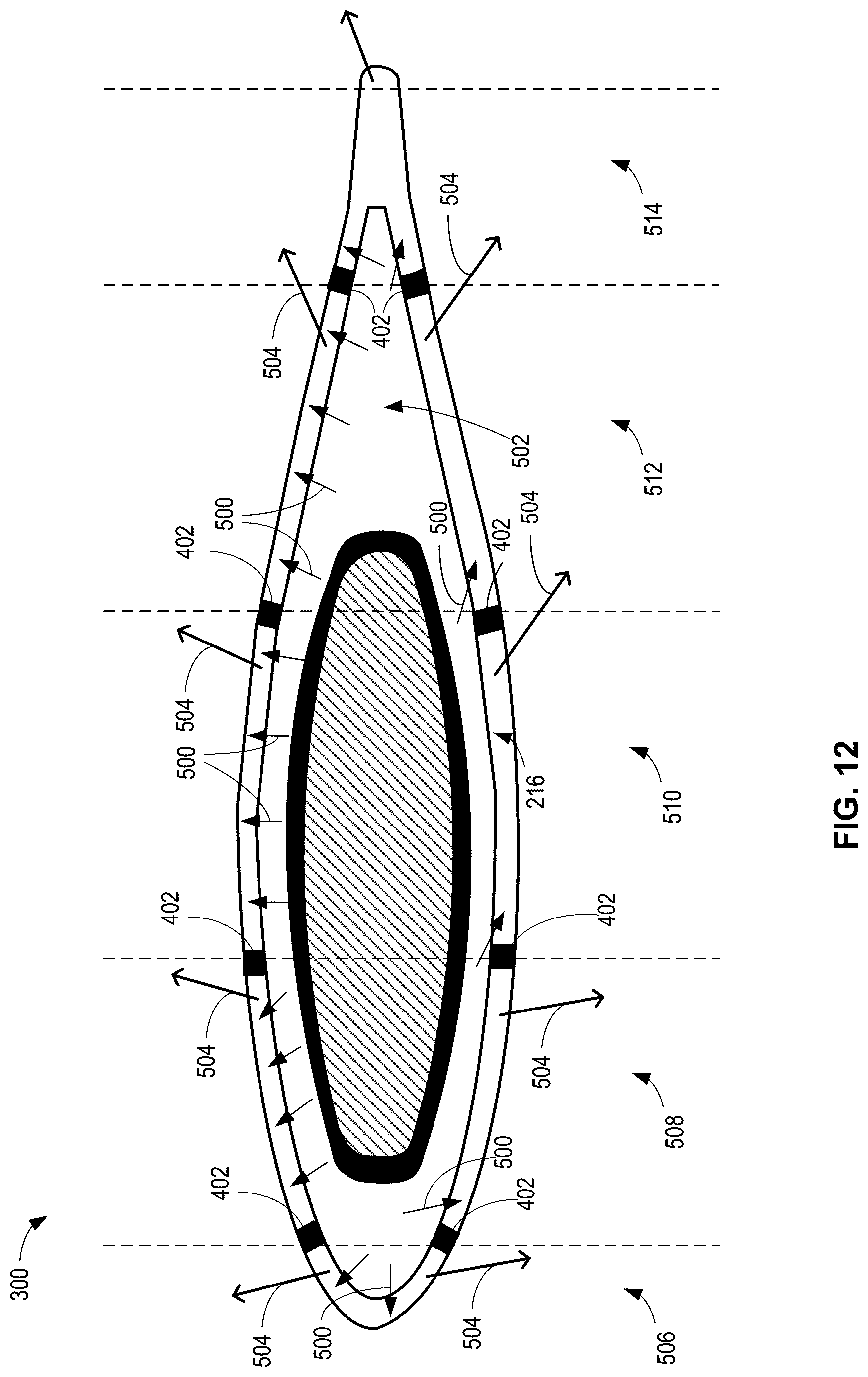 Patent US12319417 Figure 12 – Reverse flow gas turbine engine having electric machine
