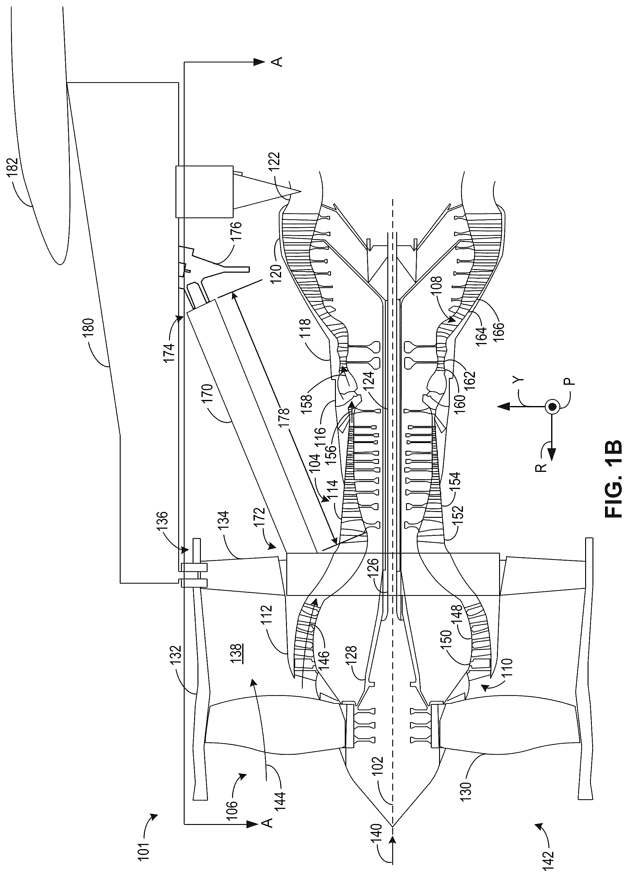 Patent US12319419 Figure 2 – Fluid-filled thrust link apparatus and associated method