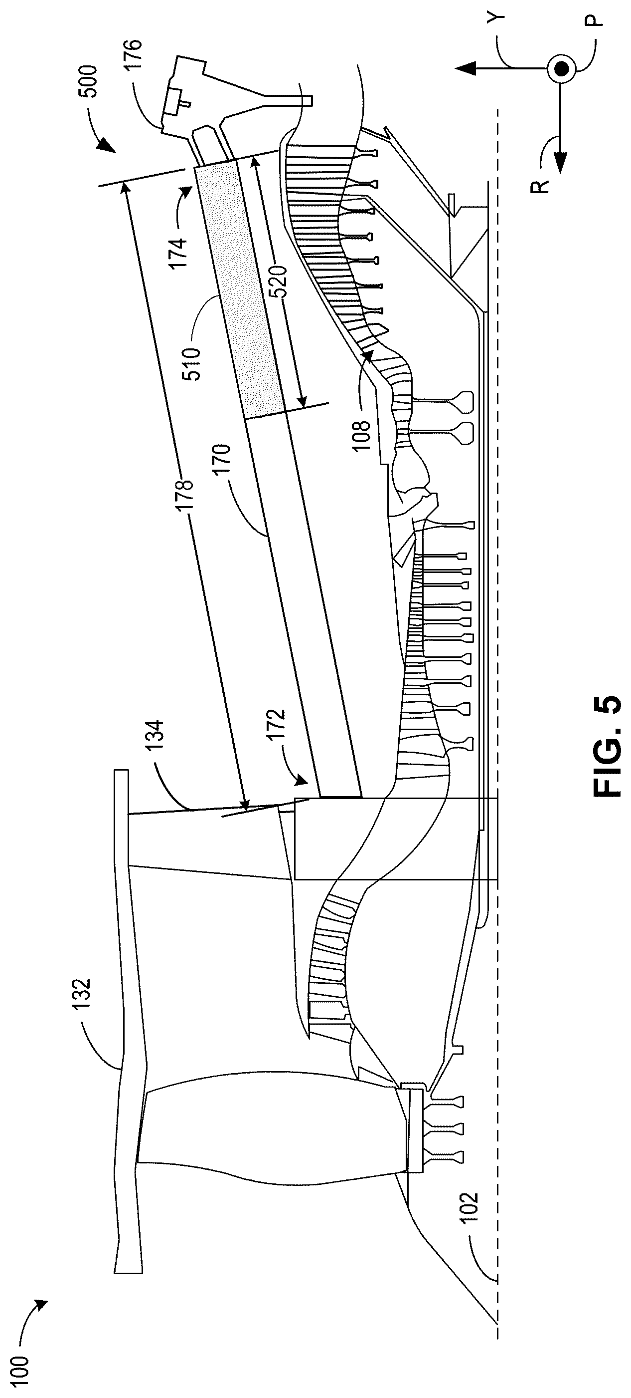 Patent US12319419 Figure 8 – Fluid-filled thrust link apparatus and associated method