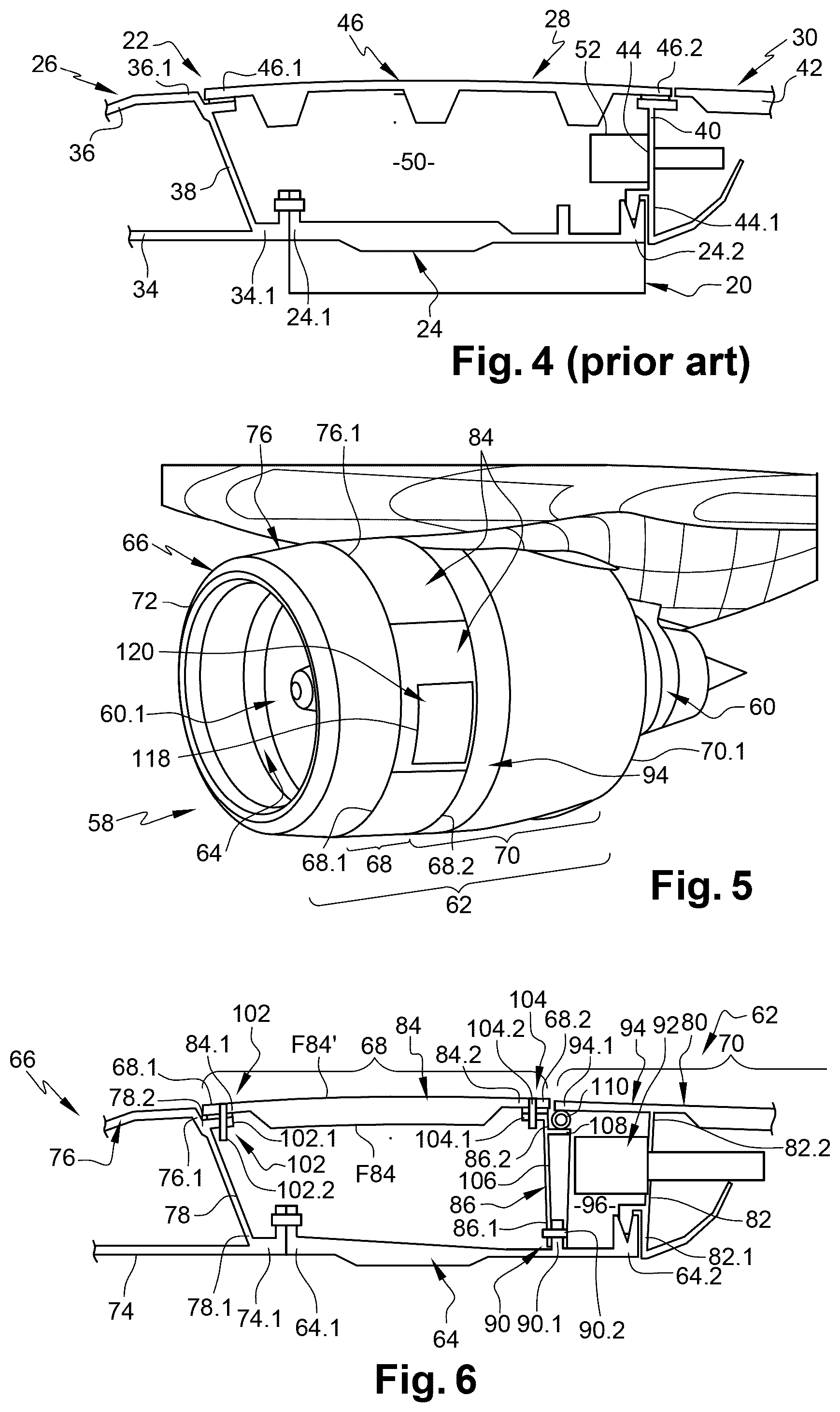 Patent US12319420 Figure 2 – Aircraft propulsion assembly comprising at least one aerodynamic panel which is supported by at least one intermediate radial support, aircraft comprising at least one such propulsion assembly
