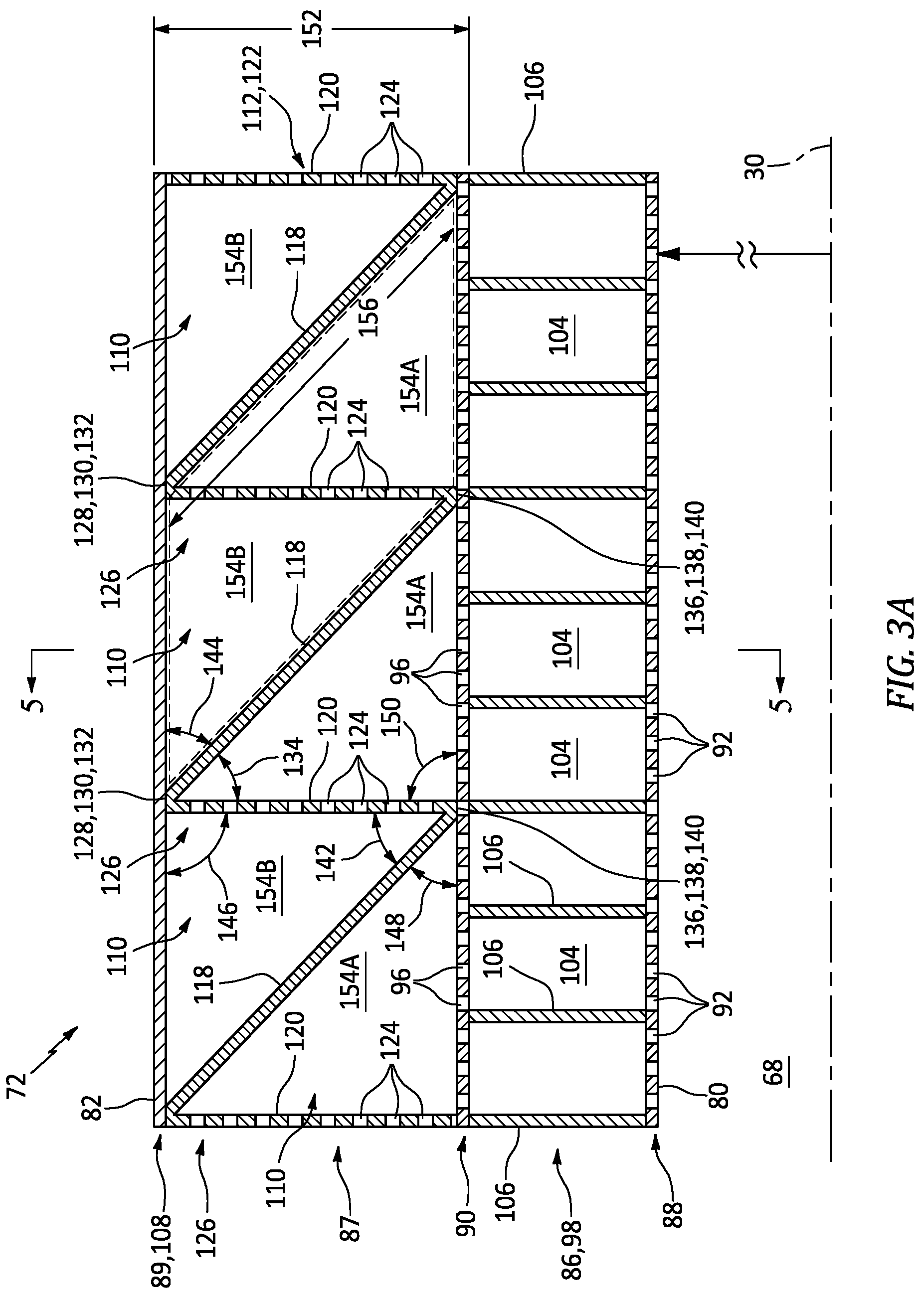 Patent US12319425 Figure 3 – Multi-core acoustic panel for an aircraft propulsion system