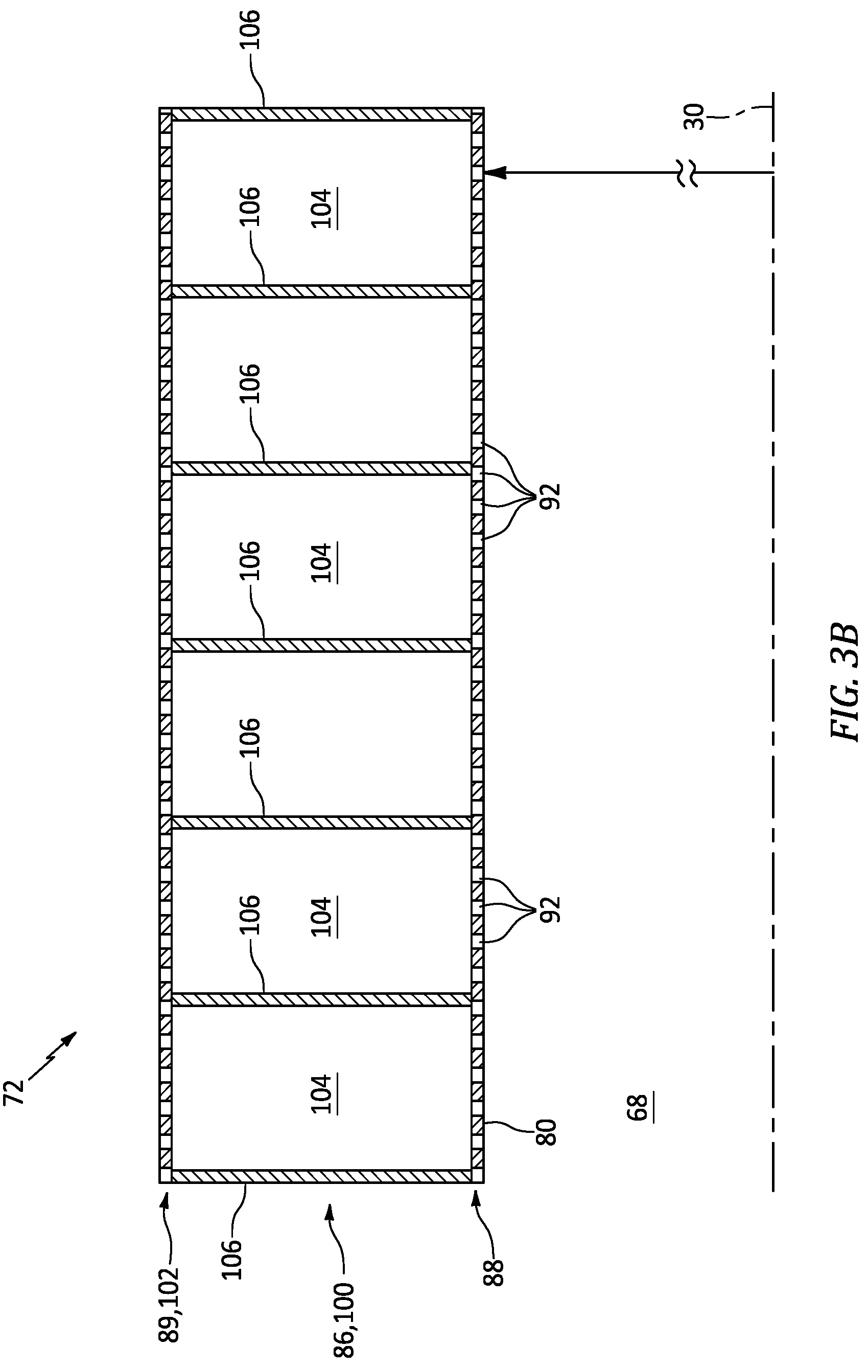 Patent US12319425 Figure 4 – Multi-core acoustic panel for an aircraft propulsion system