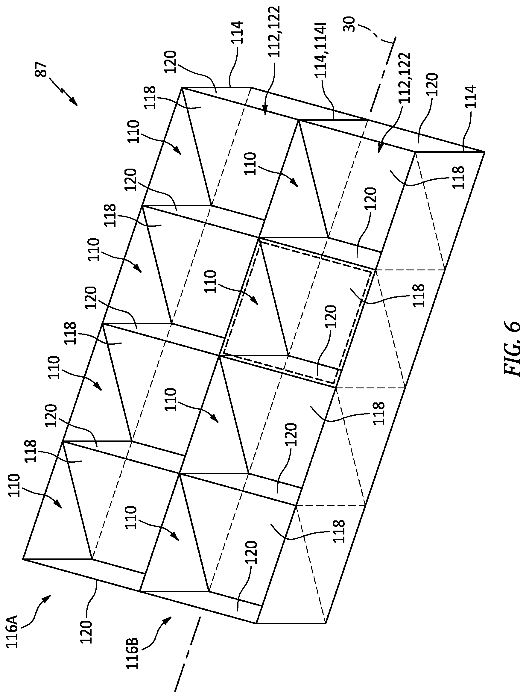 Patent US12319425 Figure 7 – Multi-core acoustic panel for an aircraft propulsion system