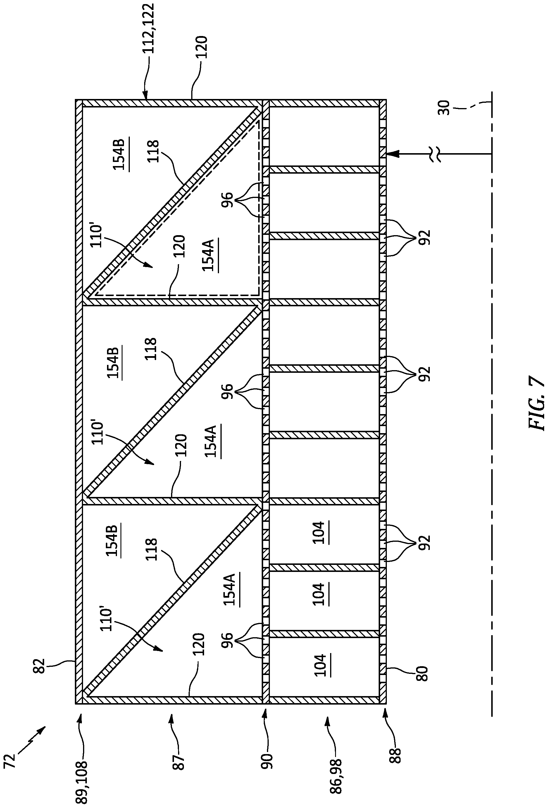 Patent US12319425 Figure 8 – Multi-core acoustic panel for an aircraft propulsion system