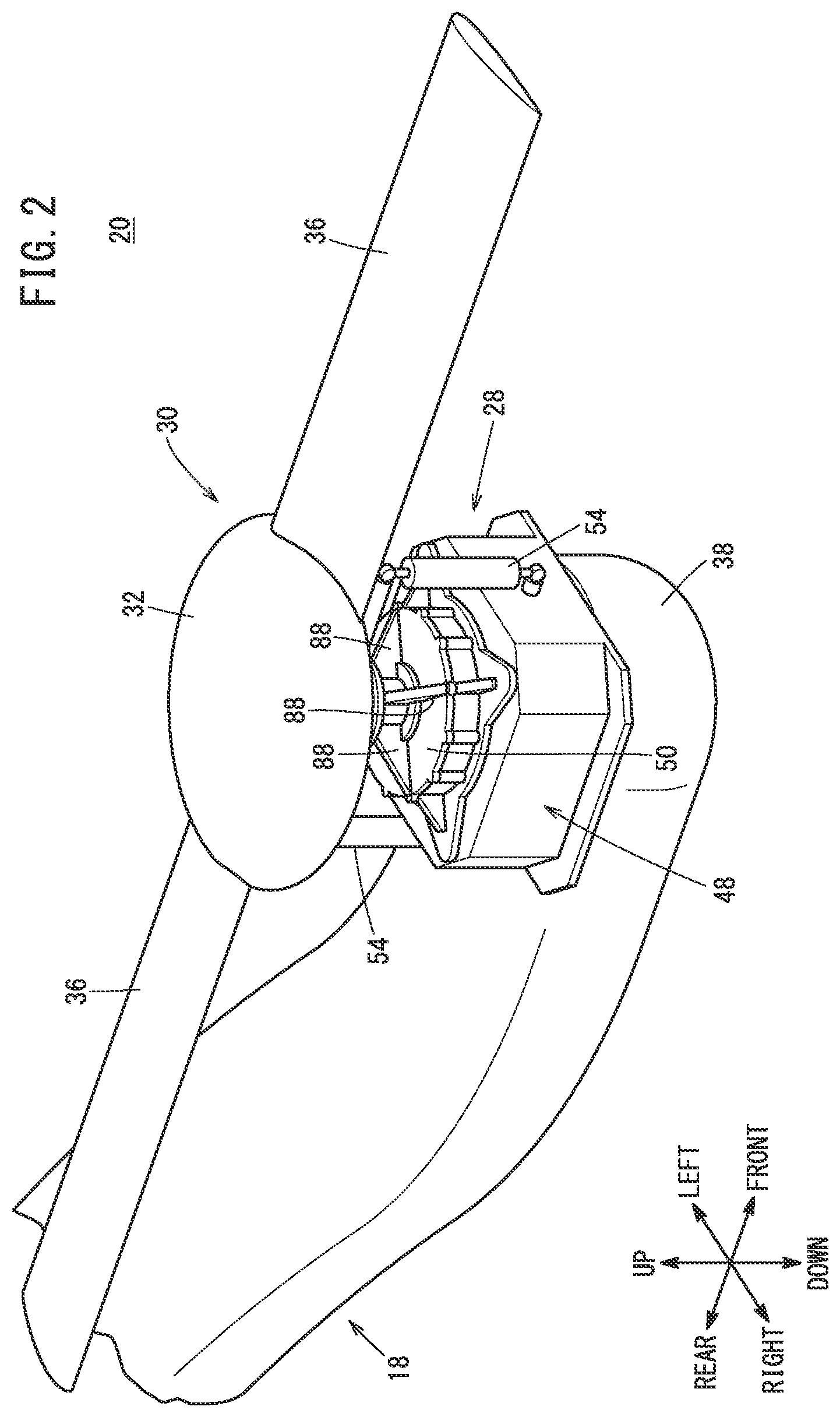 Patent US12319426 Figure 2 – Aircraft propulsion system comprising a cooling system