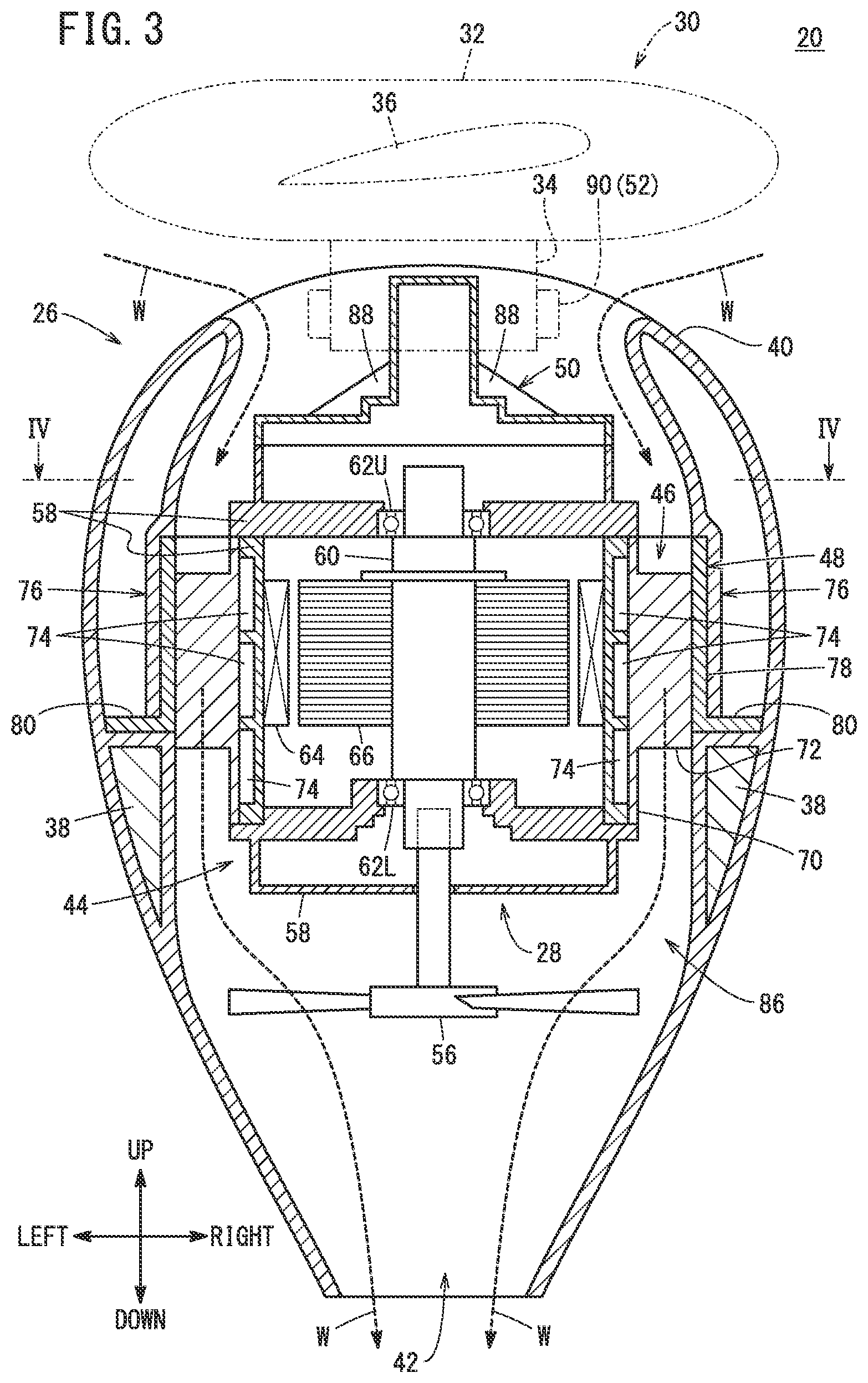 Patent US12319426 Figure 3 – Aircraft propulsion system comprising a cooling system