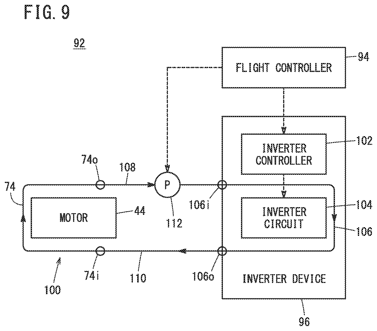 Patent US12319426 Figure 9 – Aircraft propulsion system comprising a cooling system