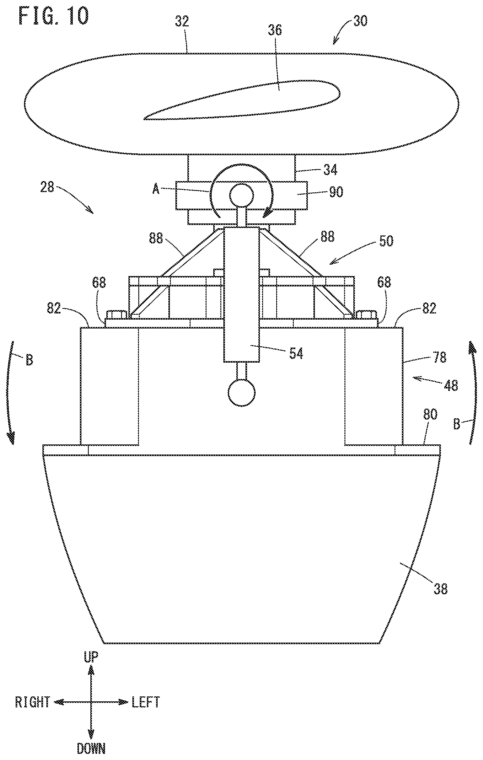 Patent US12319426 Figure 10 – Aircraft propulsion system comprising a cooling system