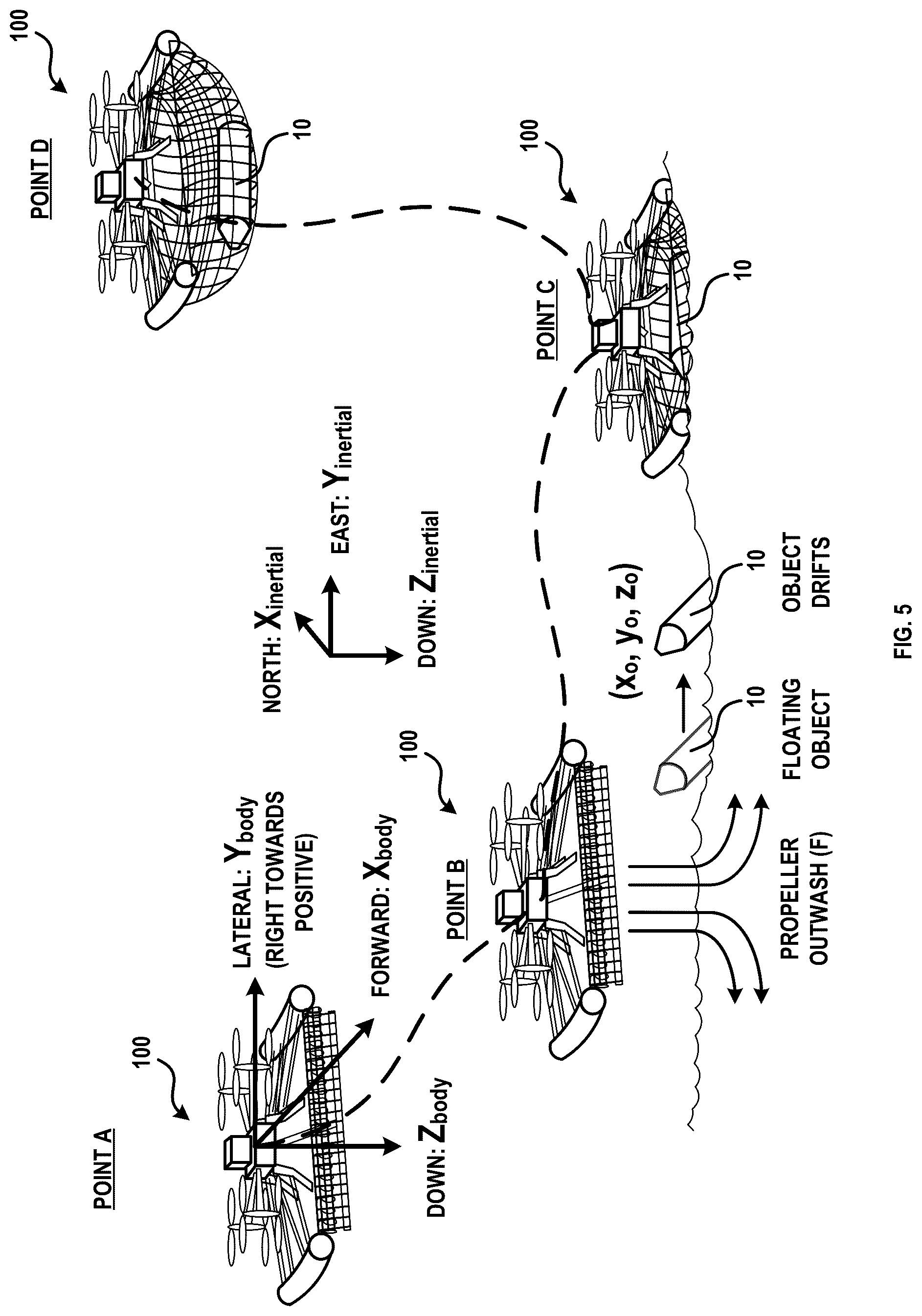 Patent US12319427 Figure 9 – Systems and methods for autonomous vision-guided object collection from water surfaces with a customized multirotor