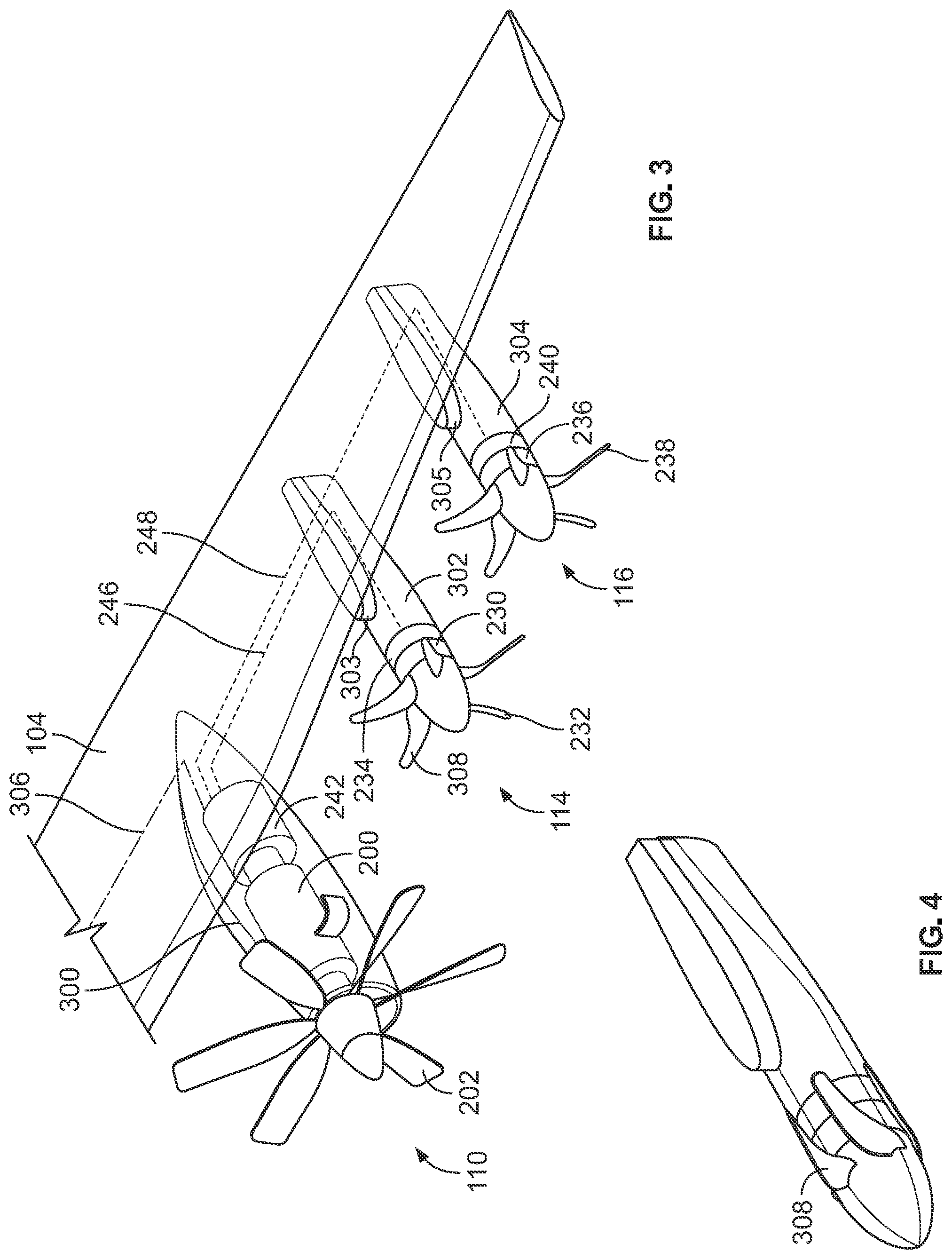 Patent US12319428 Figure 3 – Hybrid-electric powertrains for aircraft