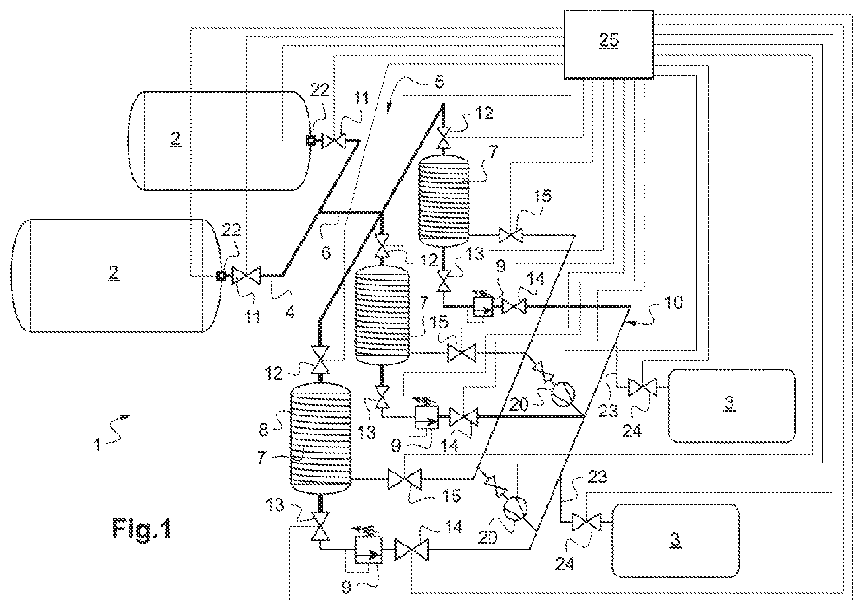 Patent US12319430 Figure 1 – Aeronautical device for distributing gas
