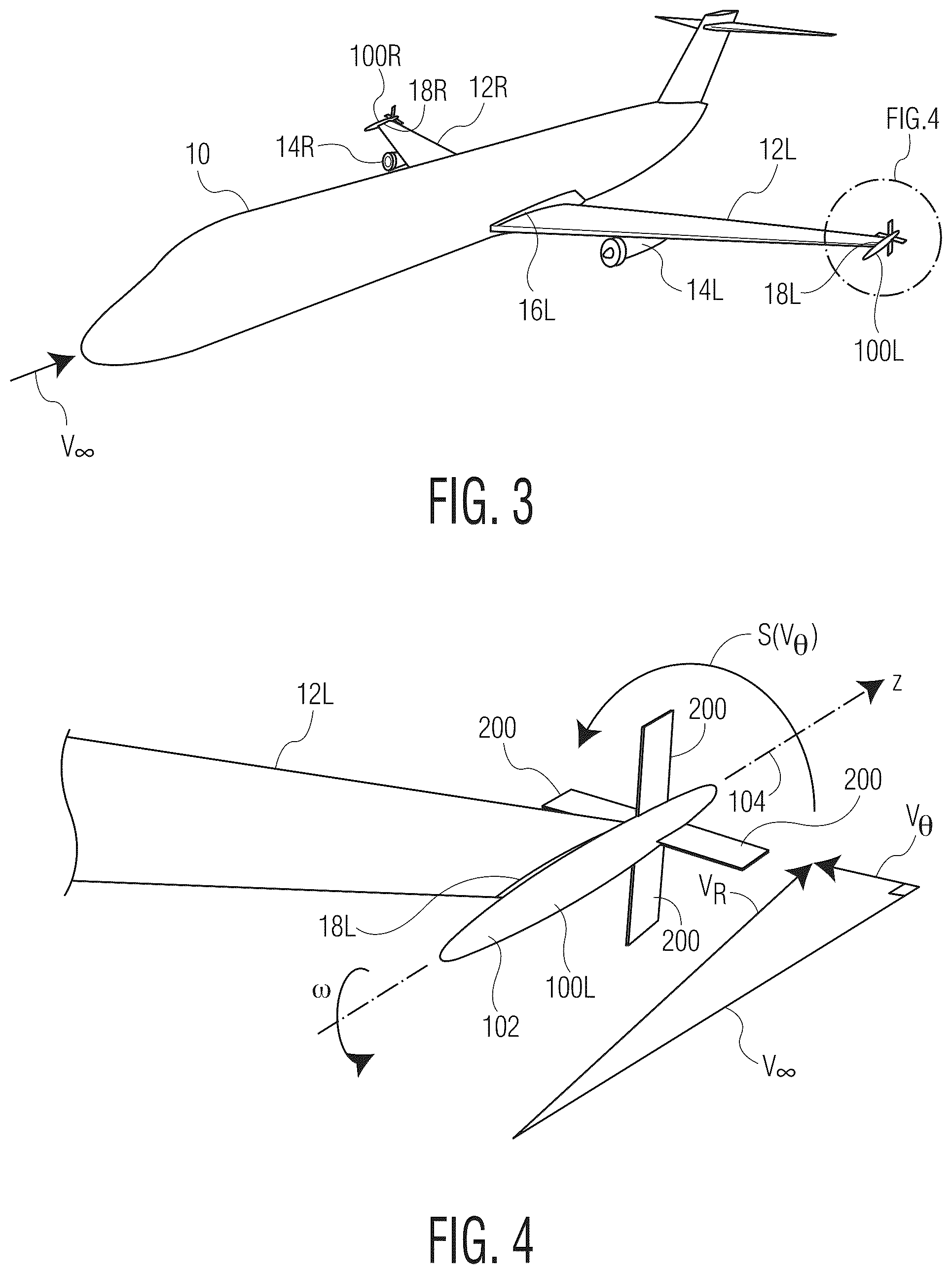 Patent US12319432 Figure 3 – Wing-mounted turbine for generating electricity and increasing thrust