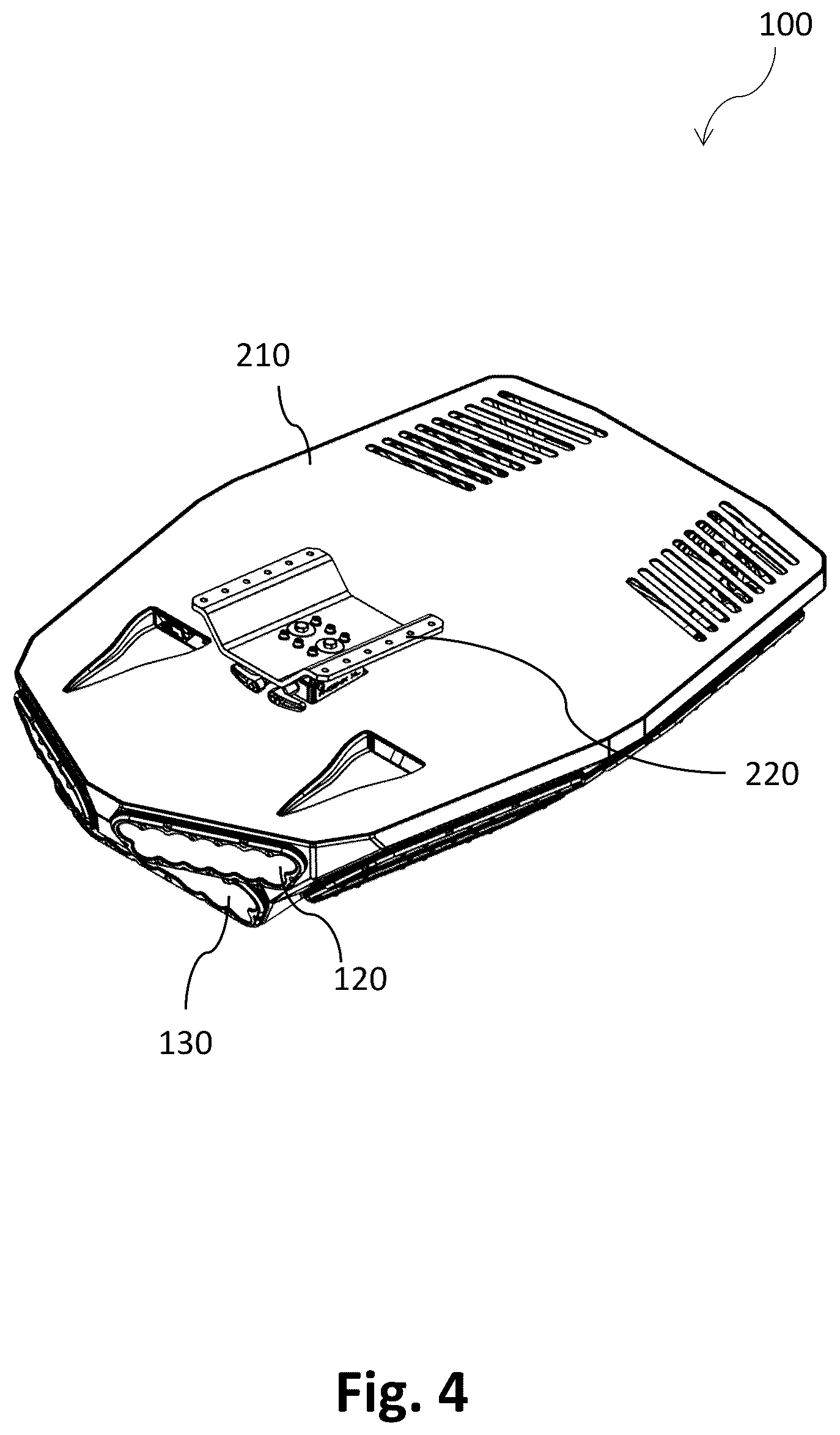 Patent US12319436 Figure 4 – Aircraft fuselage lighting pod