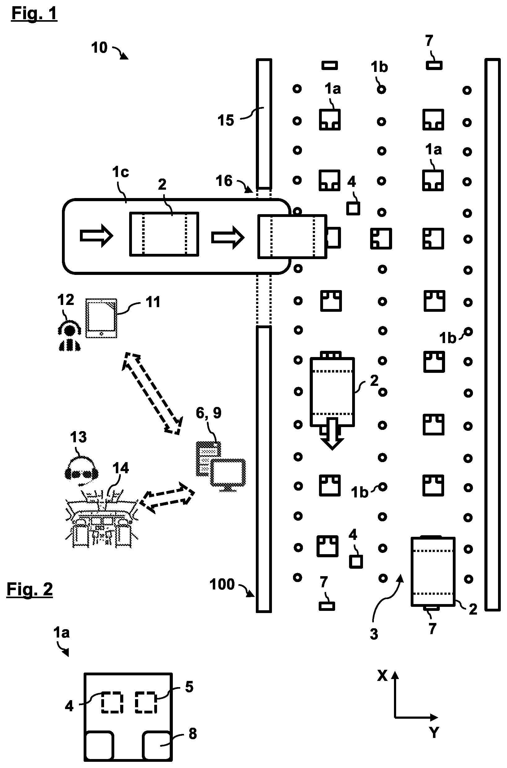 Patent US12319438 Figure 1 – Dynamically controlled cargo loading system for an aircraft