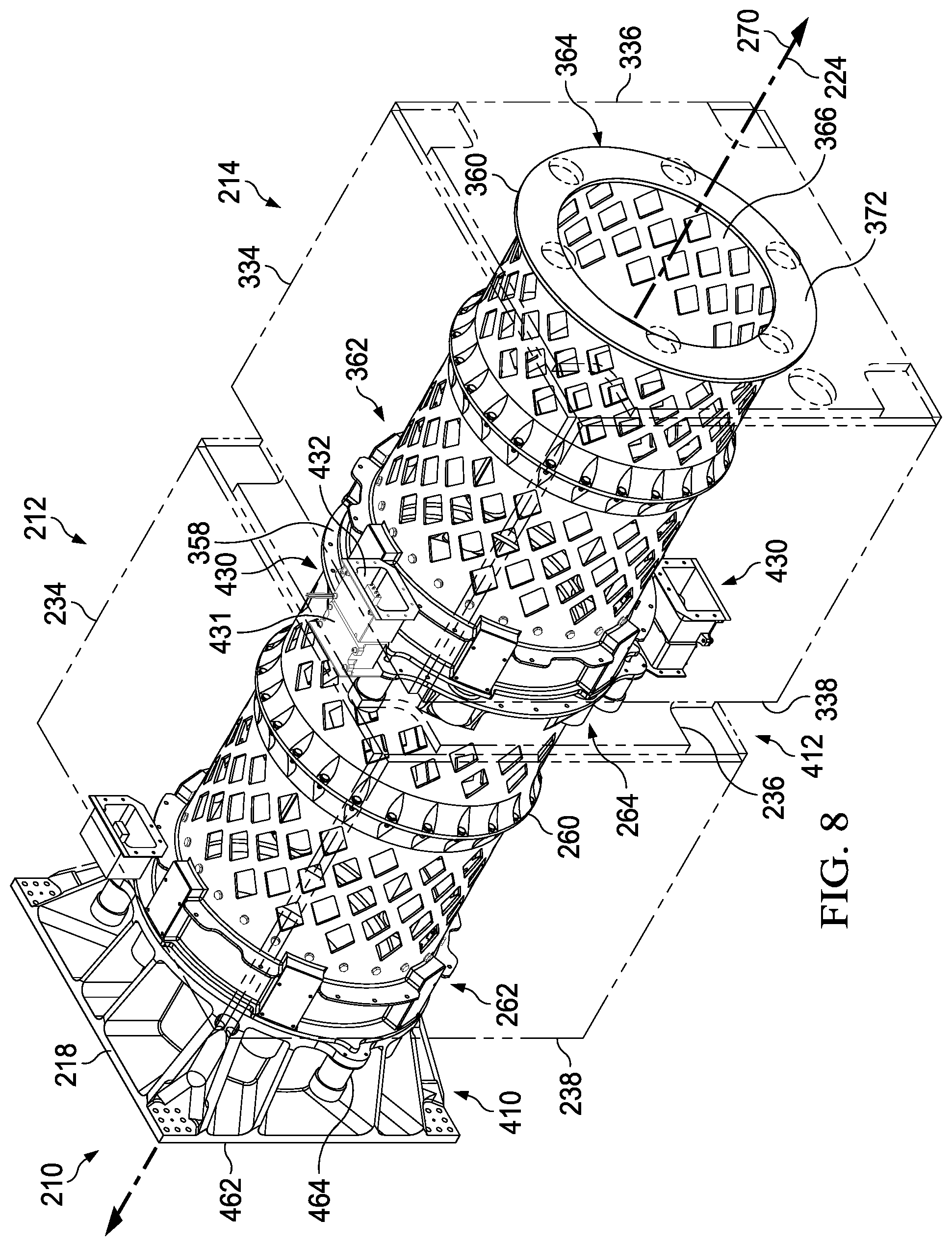 Patent US12319443 Figure 7 – Stacked satellite assemblies and related methods