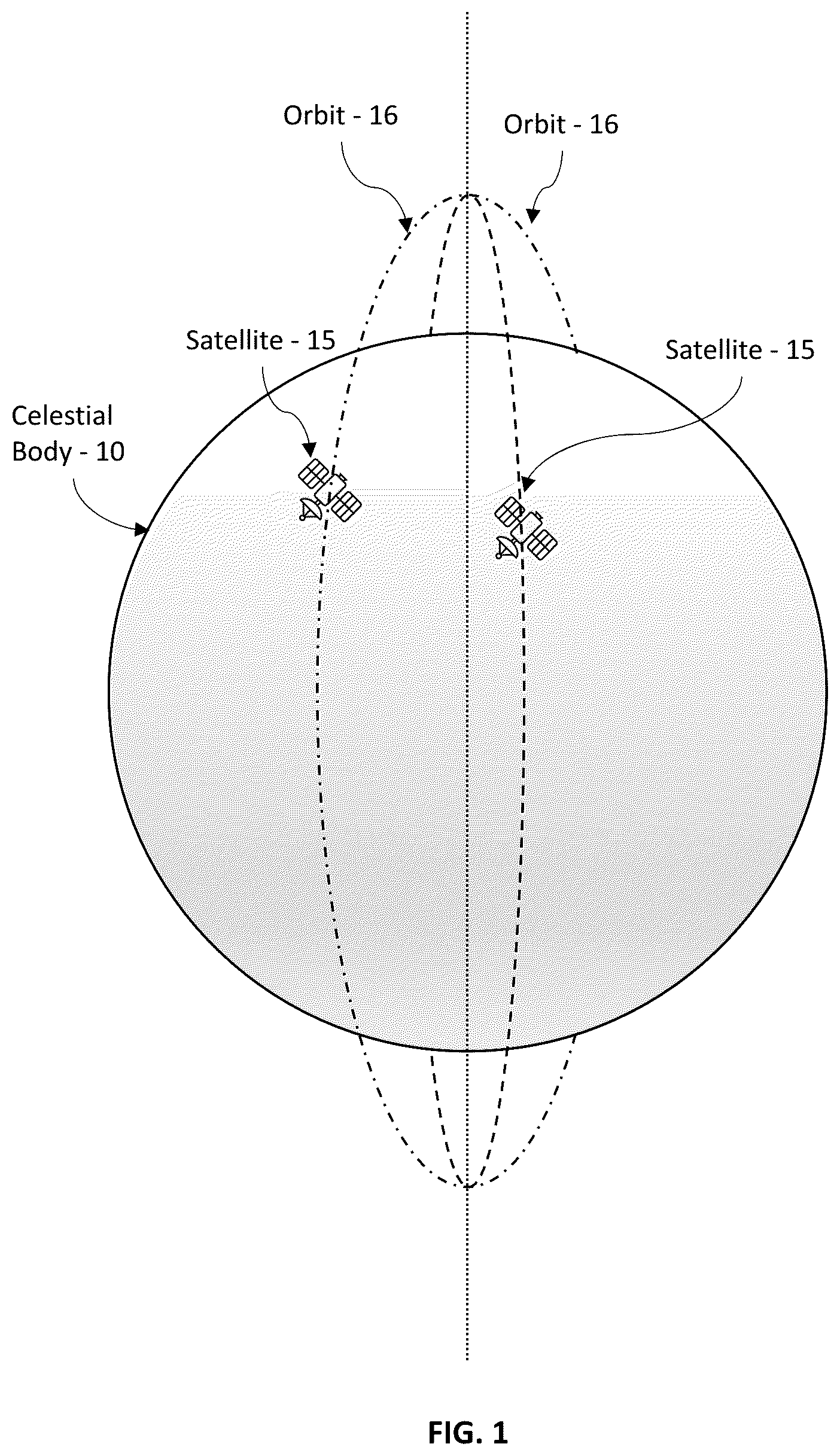 Patent US12319444 — Systems and methods configured for simulating space-based imaging of resident space objects — Figure 1