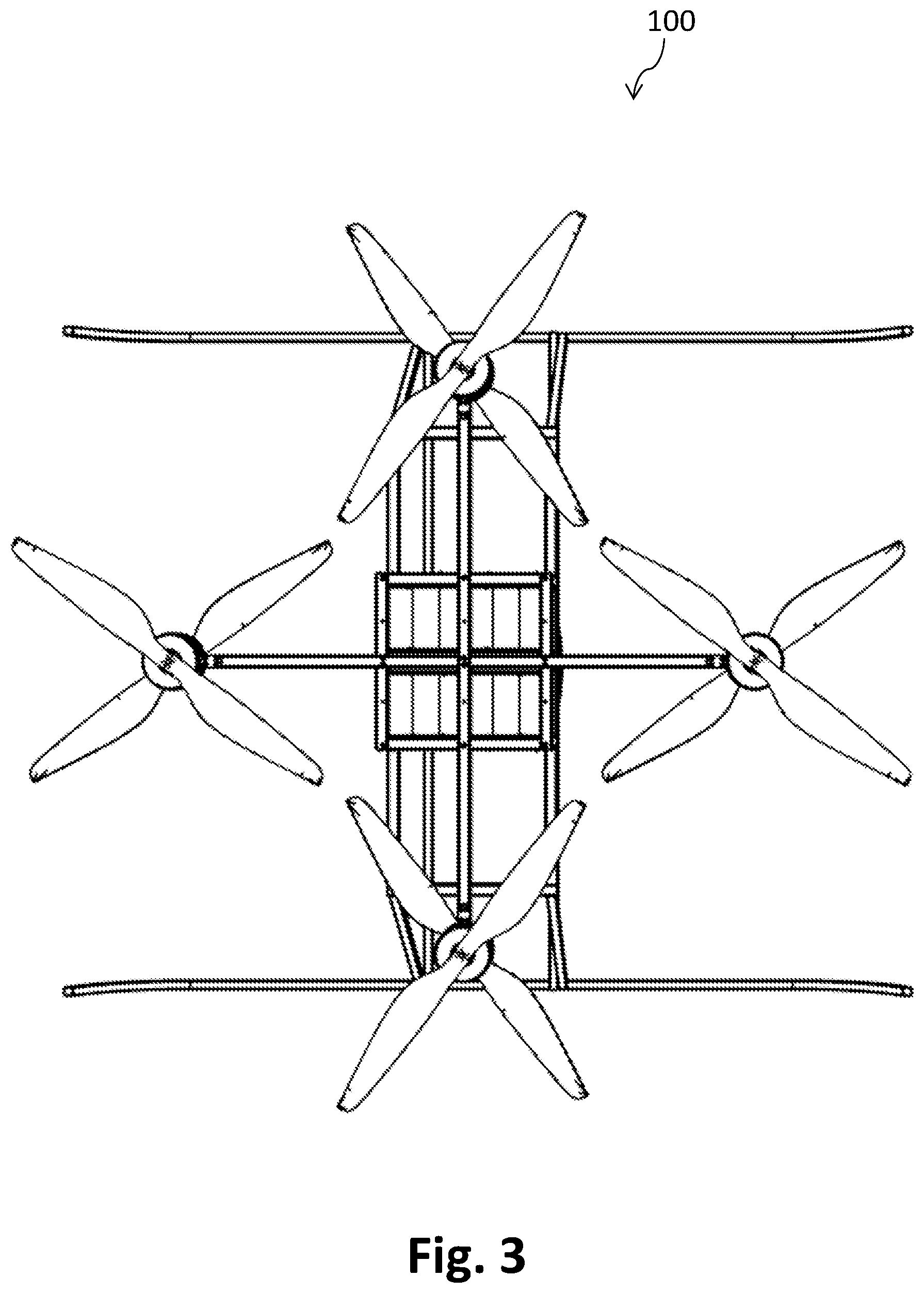 Patent US12319446 Figure 3 – Modular flying vehicle