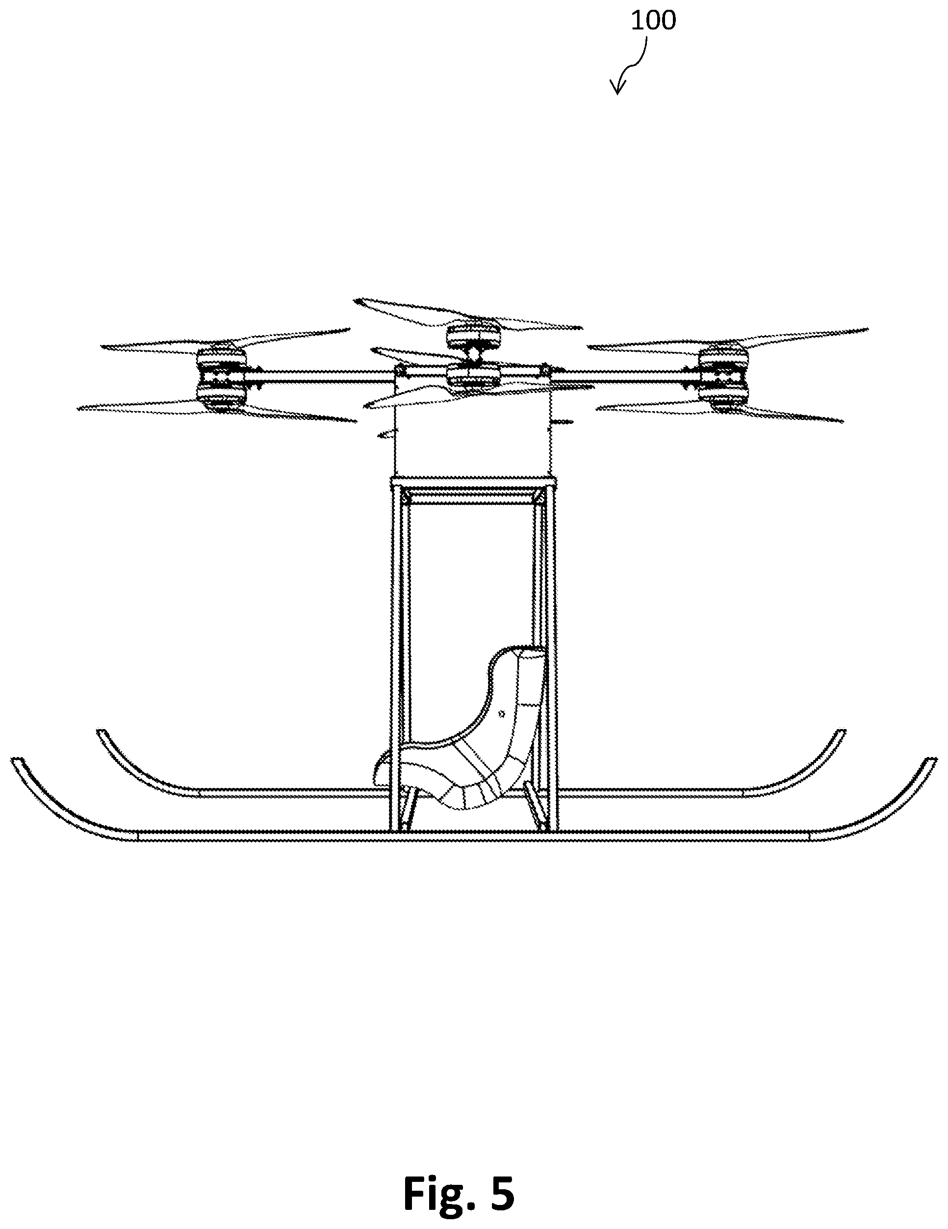 Patent US12319446 Figure 5 – Modular flying vehicle