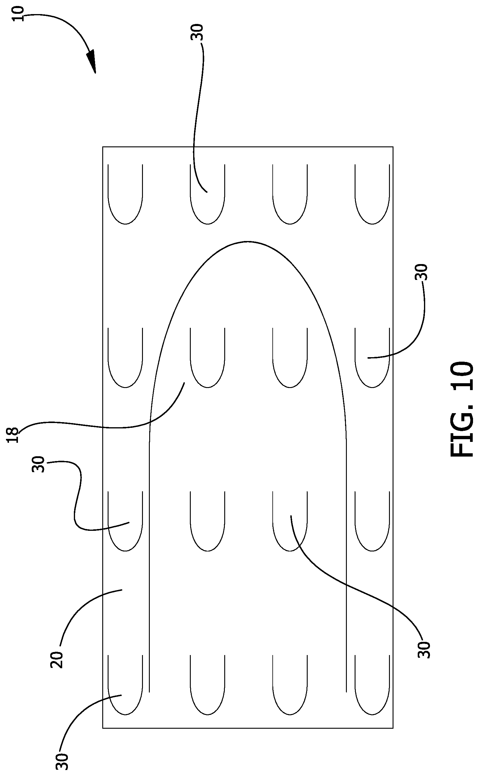 Patent US12319452 Figure 10 – Plastic wrap securing bracket
