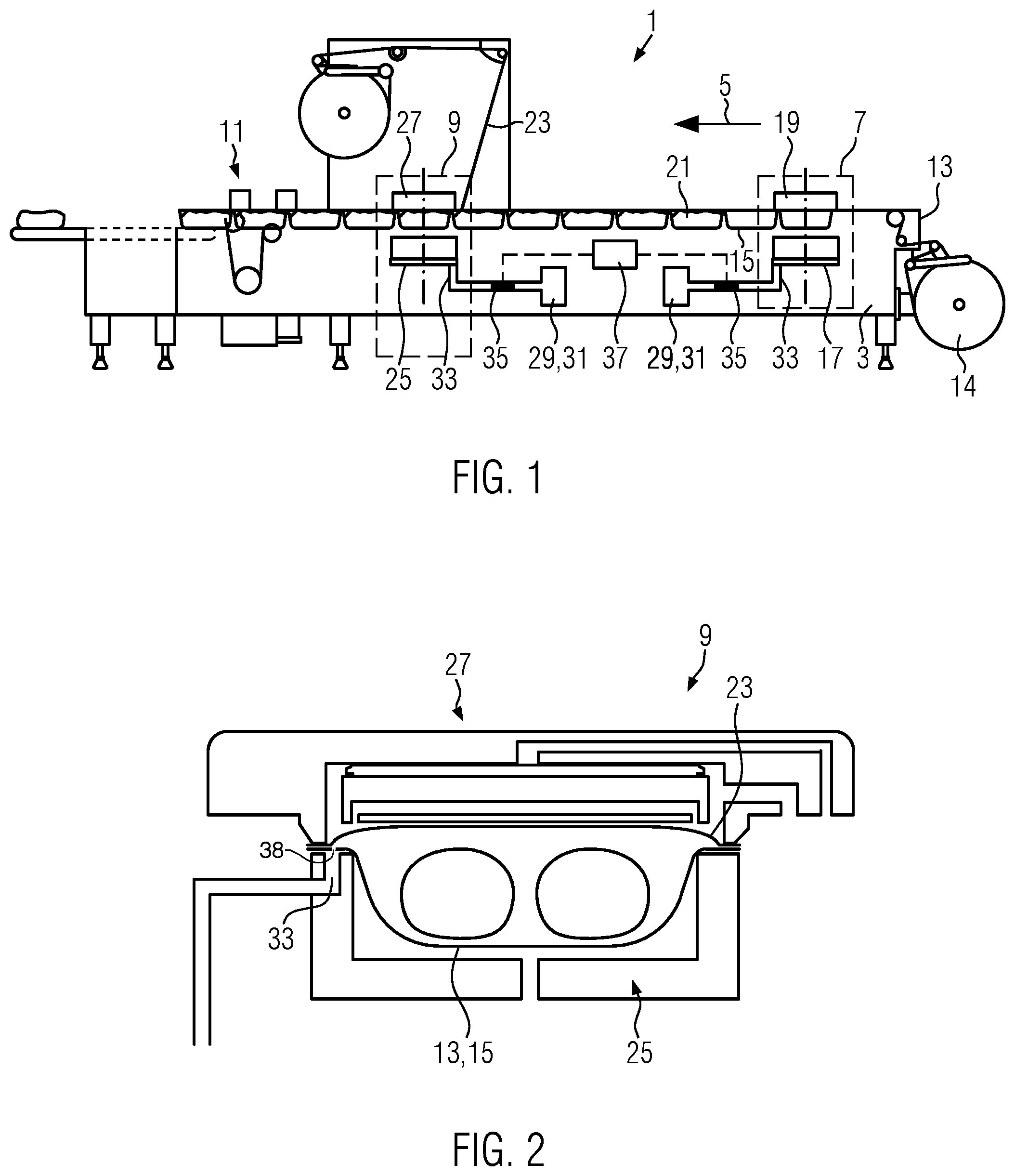 Patent US12319453 — Packaging machine with coaxial valve — Figure 1