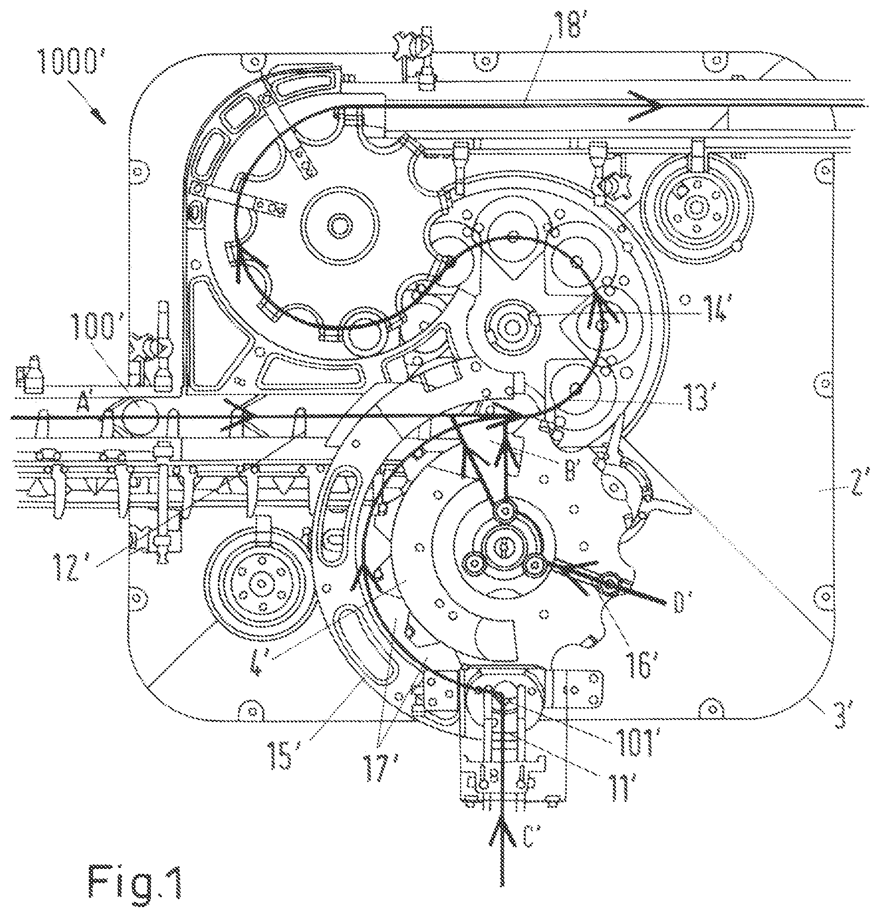 Patent US12319454 — Feeding device for sealer — Figure 1