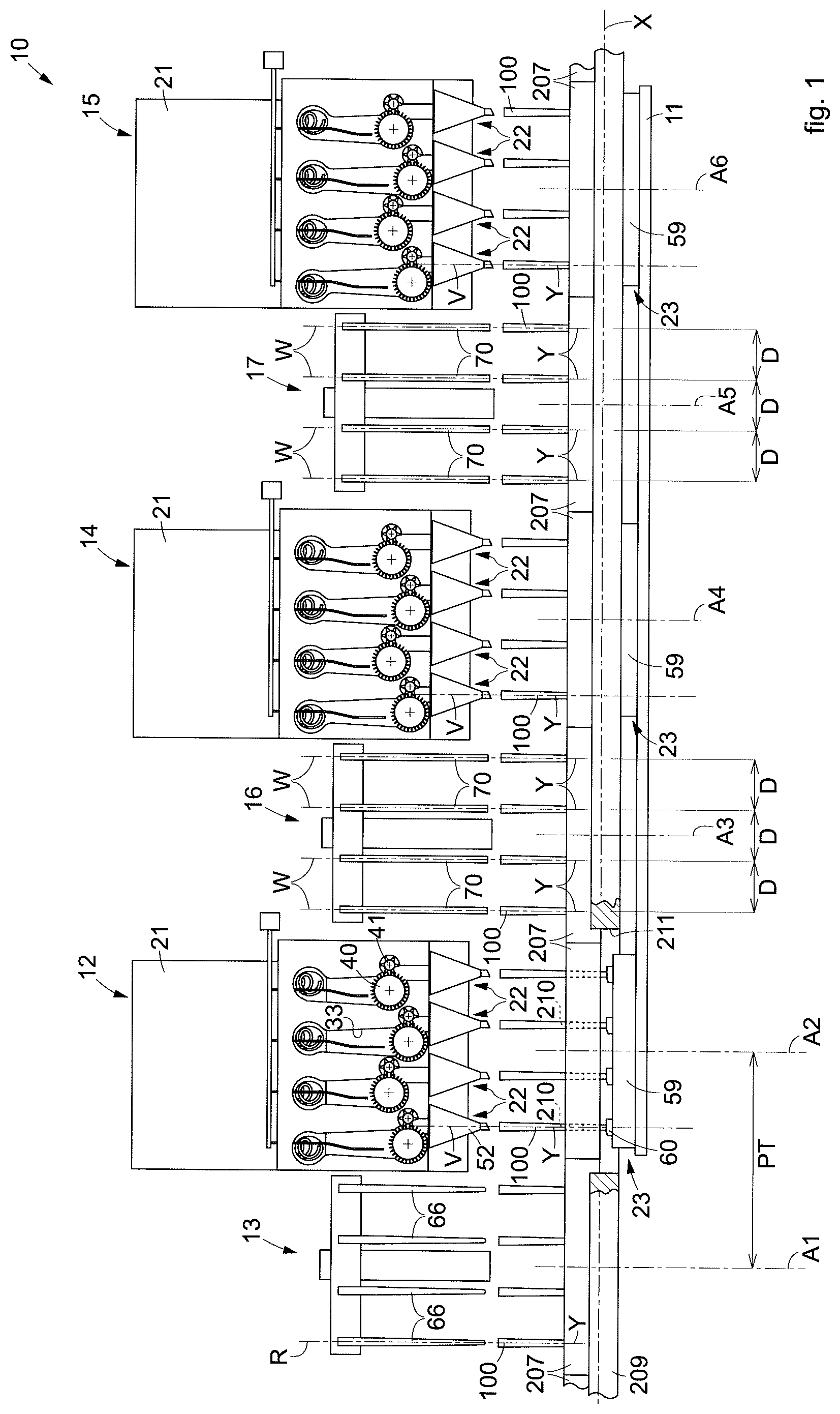 Patent US12319455 Figure 1 – Filling apparatus and method for automatically filling containers