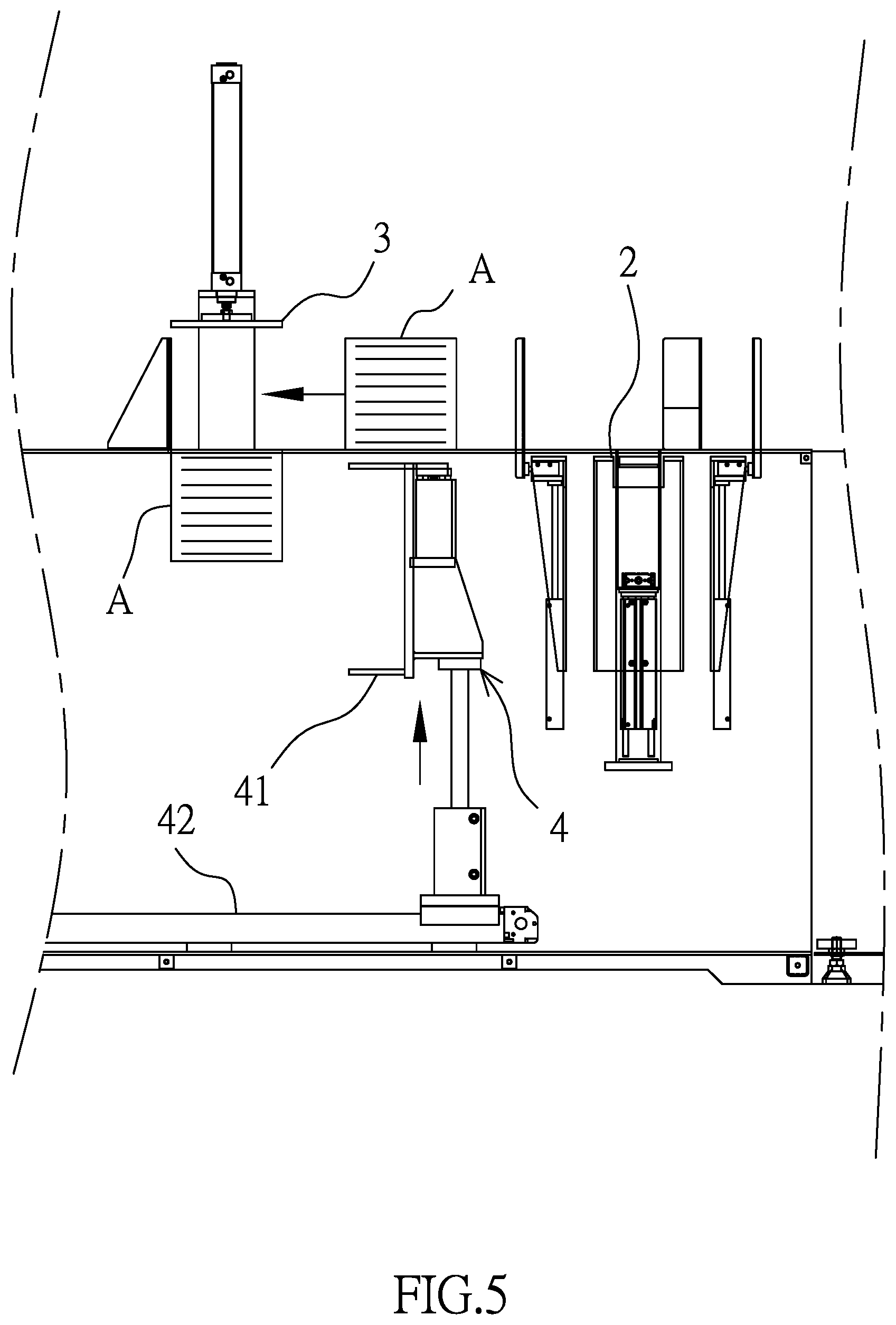 Patent US12319457 Figure 5 – Automatic packaging machine for paper bags