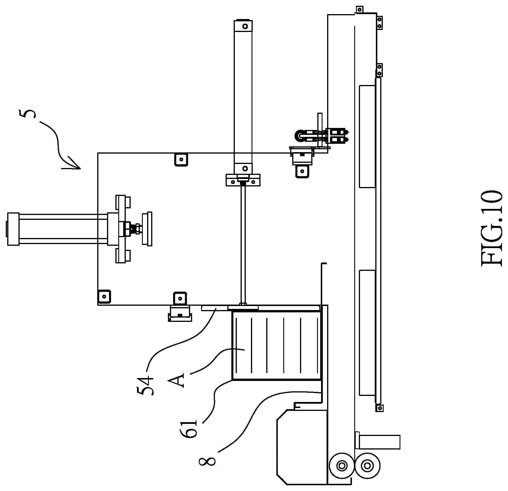 Patent US12319457 Figure 8 – Automatic packaging machine for paper bags