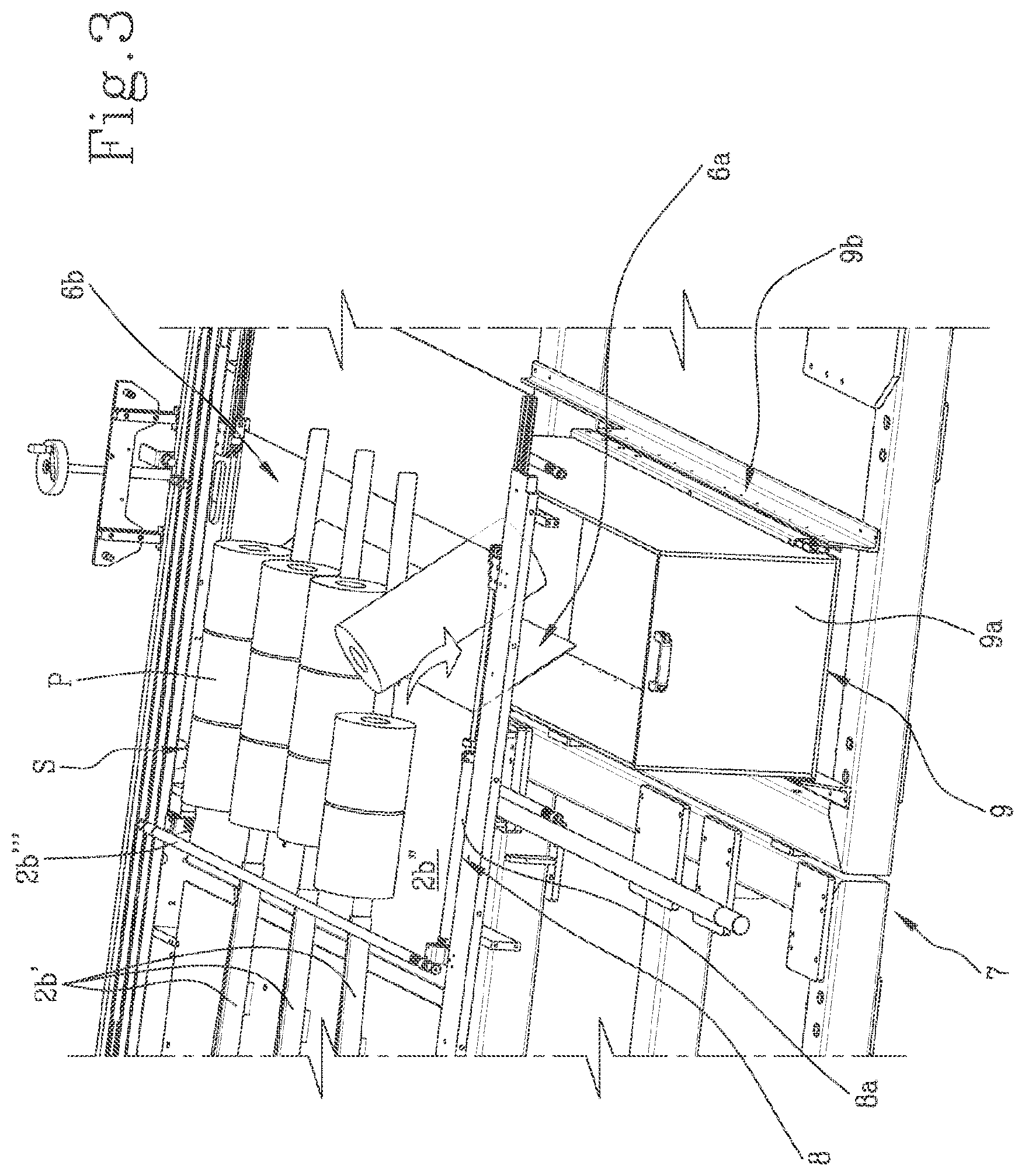 Patent US12319459 Figure 3 – Machine for packaging groups of tissue products and method for checking the conformity of layers of groups of tissue products