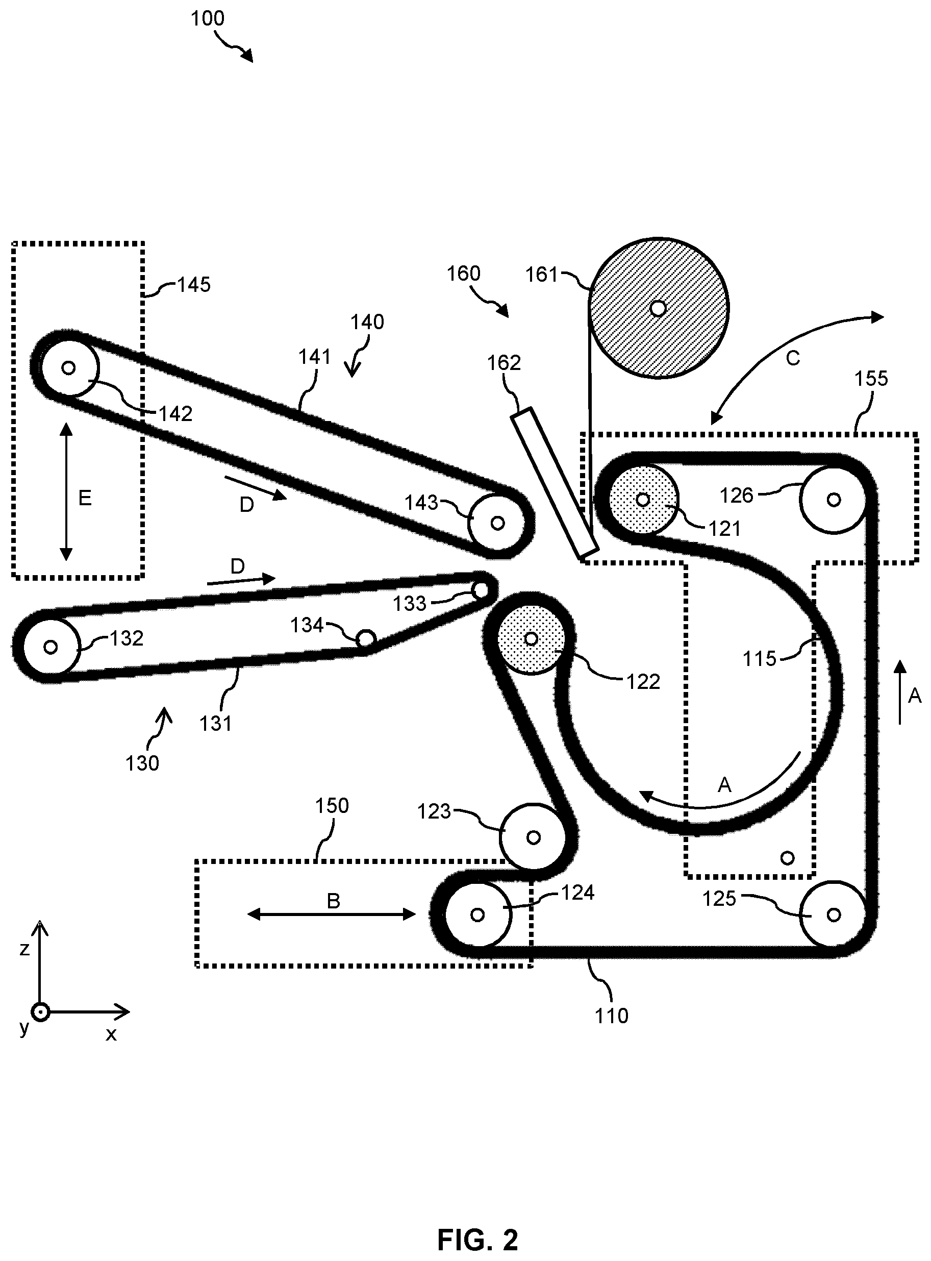 Patent US12319461 Figure 2 – Machine and method for roll-packing of mattresses