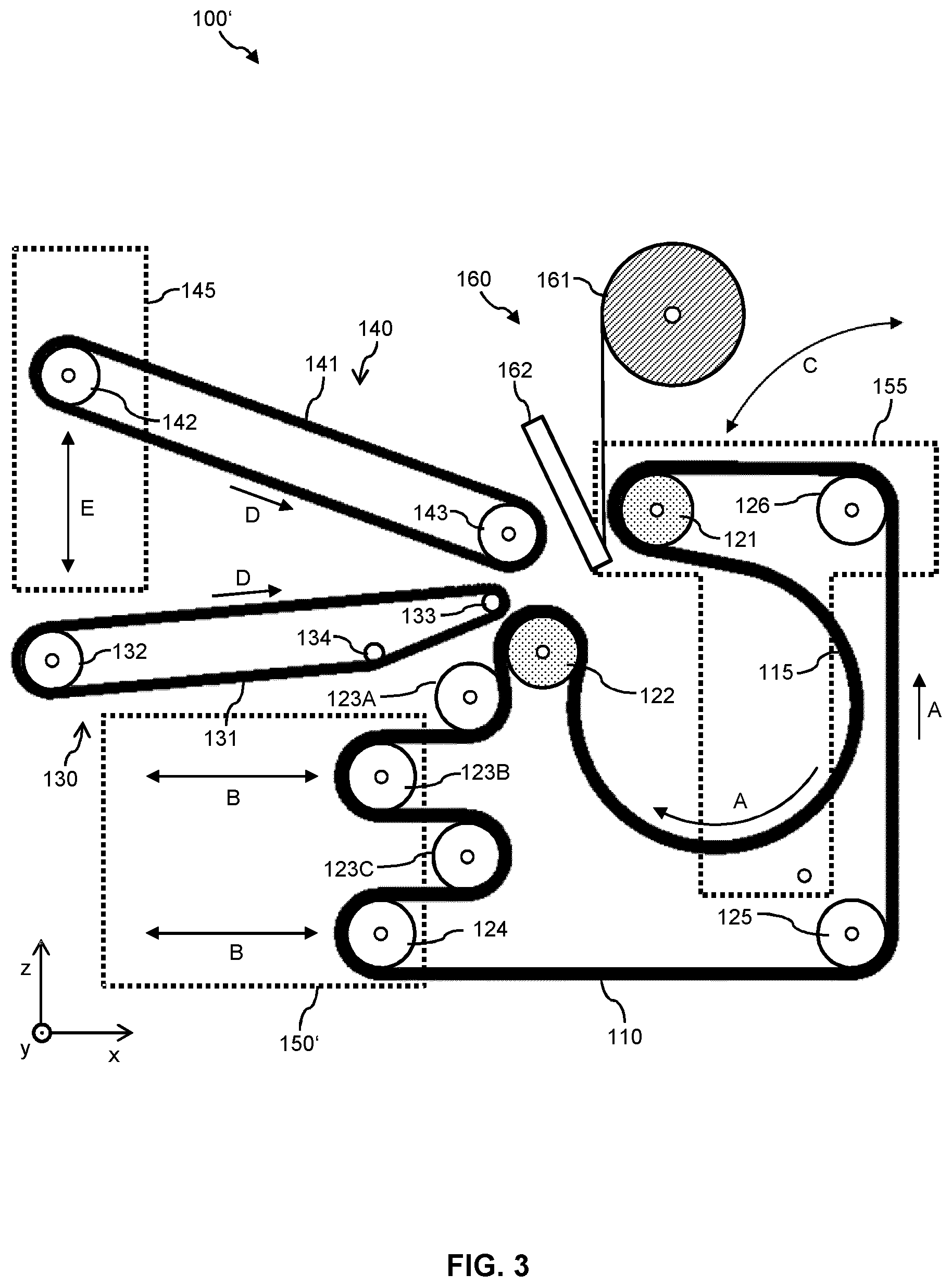 Patent US12319461 Figure 3 – Machine and method for roll-packing of mattresses