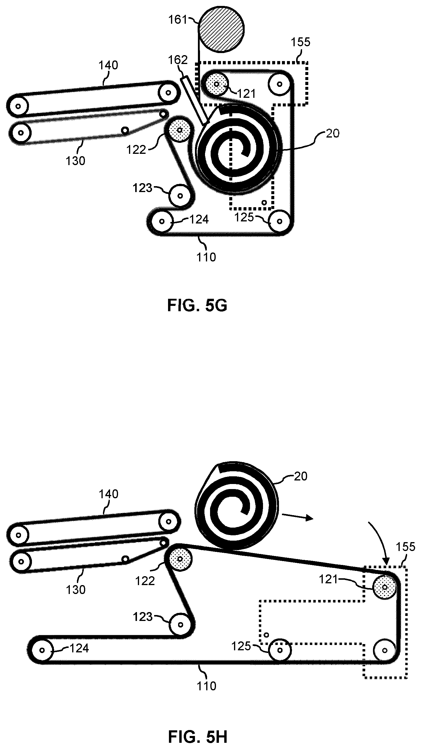 Patent US12319461 Figure 8 – Machine and method for roll-packing of mattresses