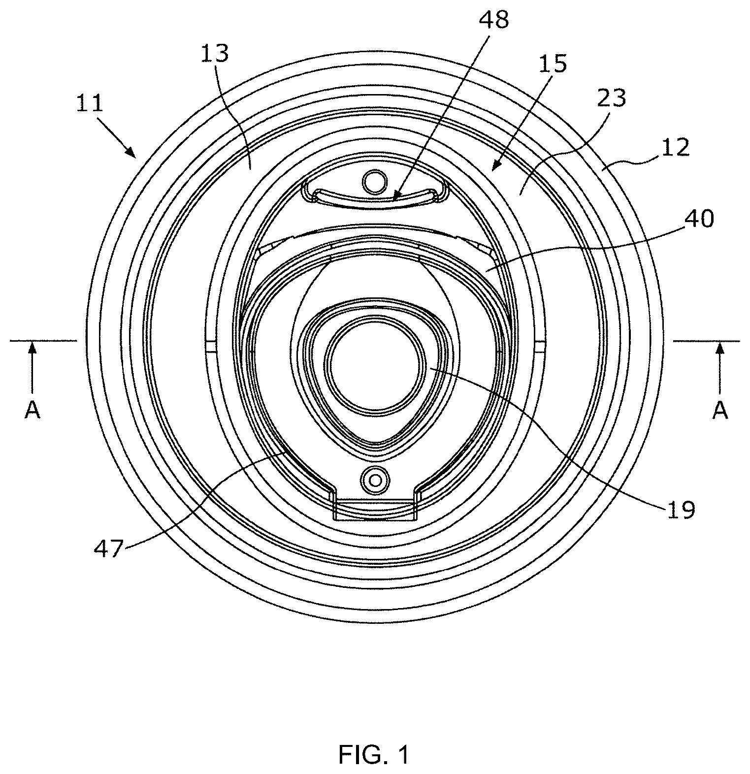 Patent US12319467 Figure 1 – Can lid and method for producing a can lid