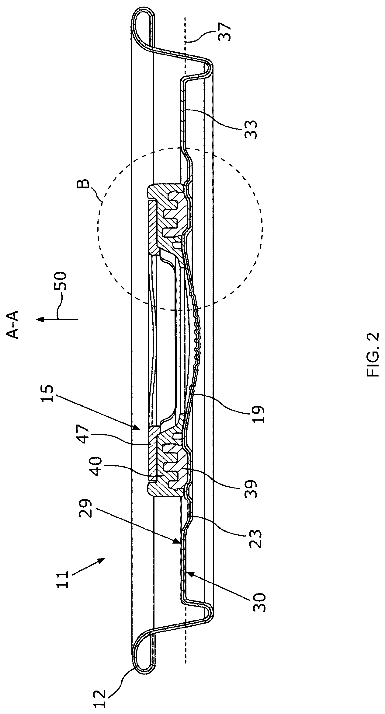 Patent US12319467 Figure 2 – Can lid and method for producing a can lid