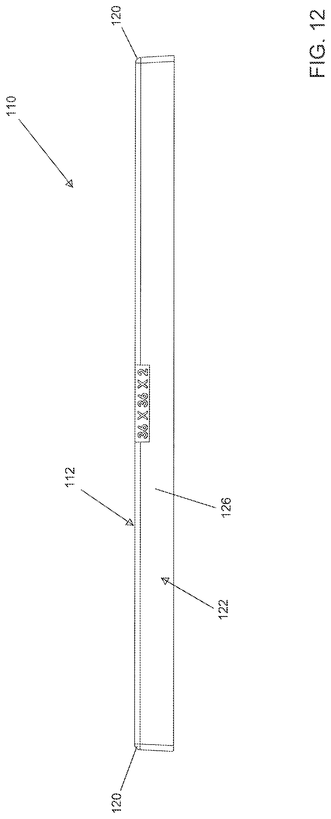 Patent US12319468 Figure 12 – Molded equipment pad with arc-shaped ribs