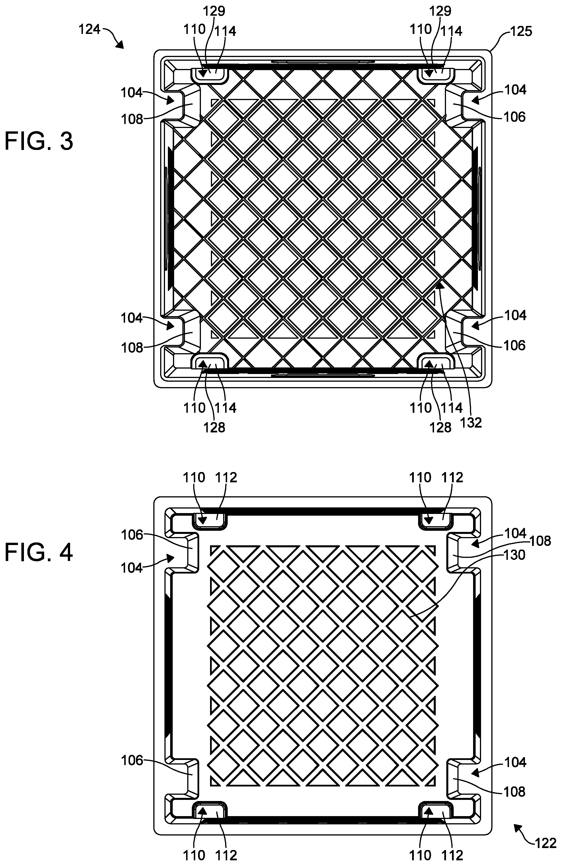 Patent US12319470 Figure 2 – Stackable crate
