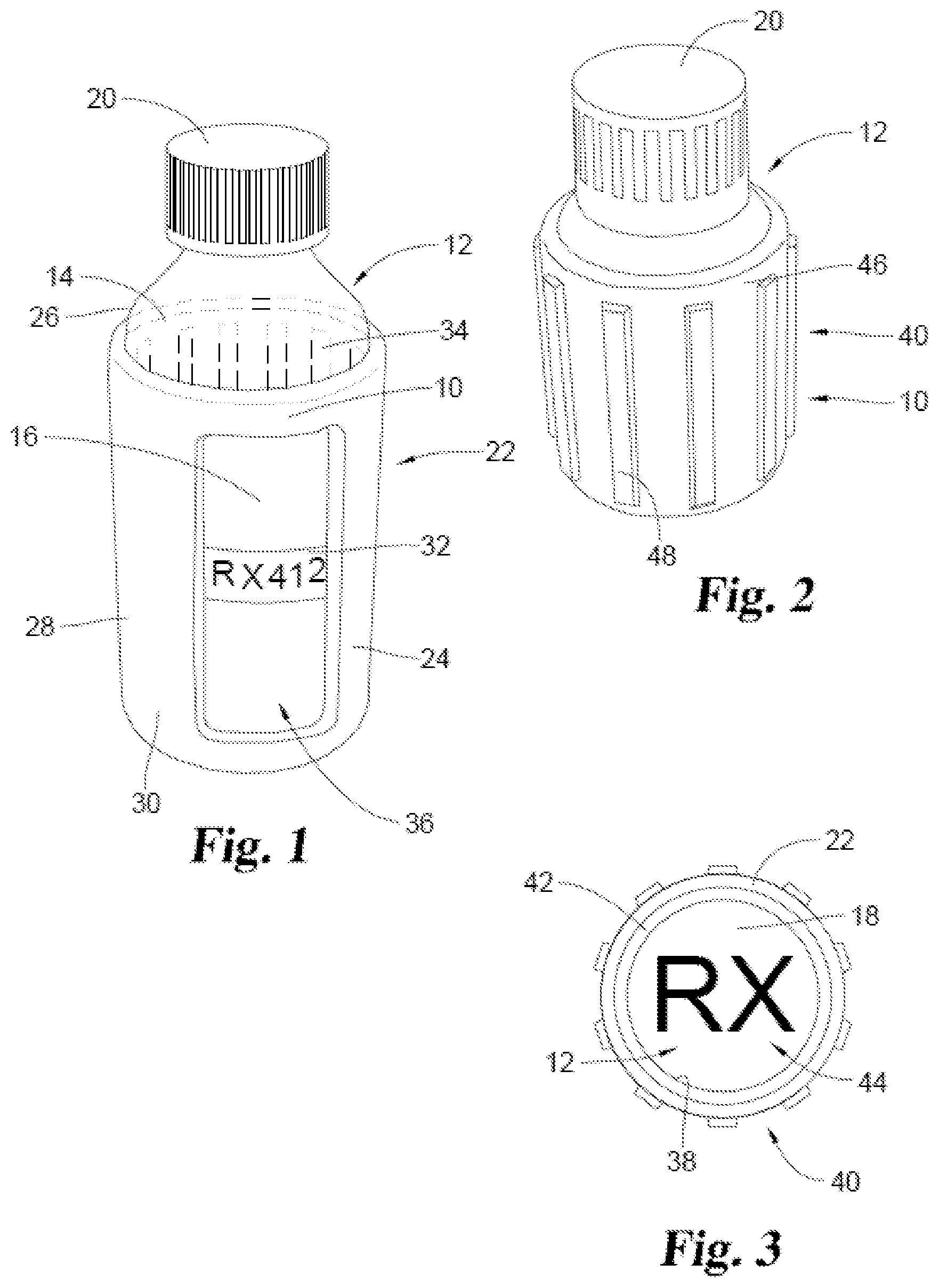 Patent US12319471 Figure 1 – Gripping attachment for a bottle
