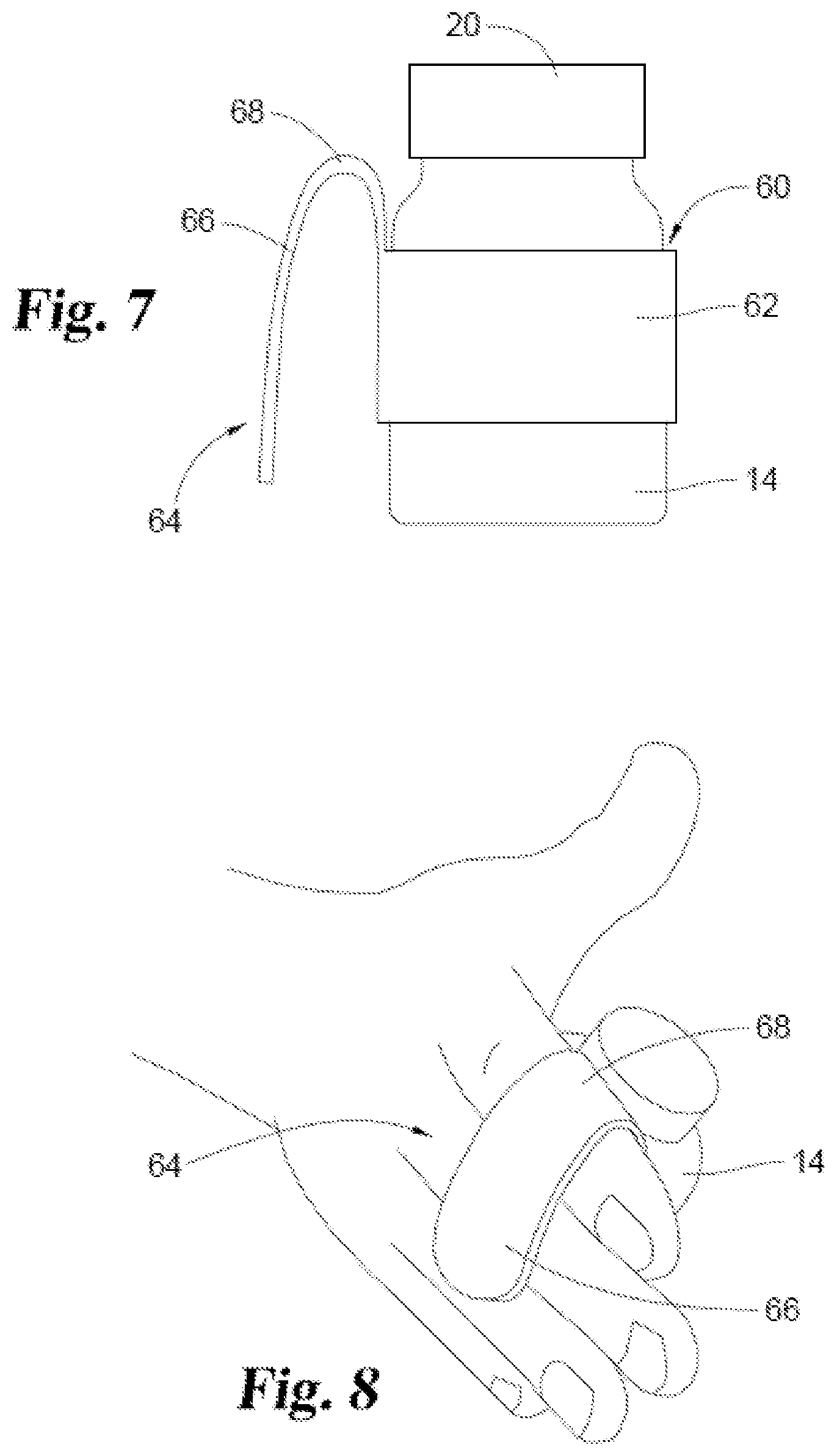Patent US12319471 Figure 3 – Gripping attachment for a bottle