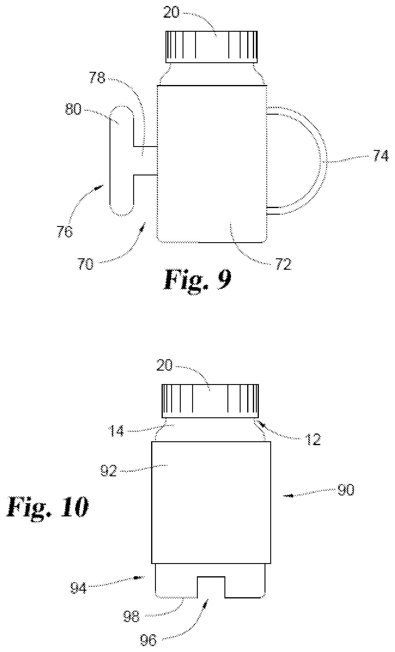 Patent US12319471 Figure 4 – Gripping attachment for a bottle