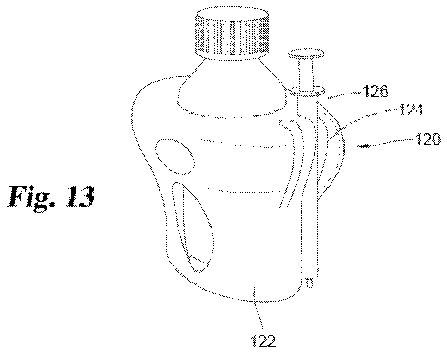 Patent US12319471 Figure 6 – Gripping attachment for a bottle