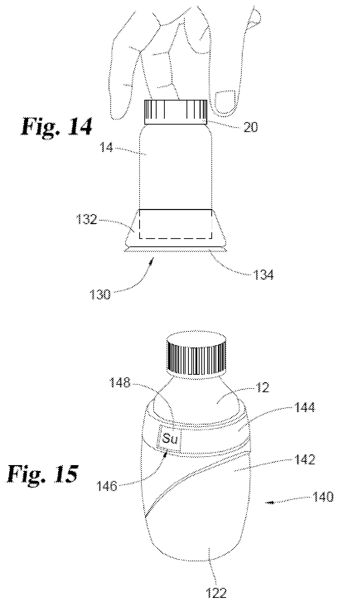 Patent US12319471 Figure 7 – Gripping attachment for a bottle