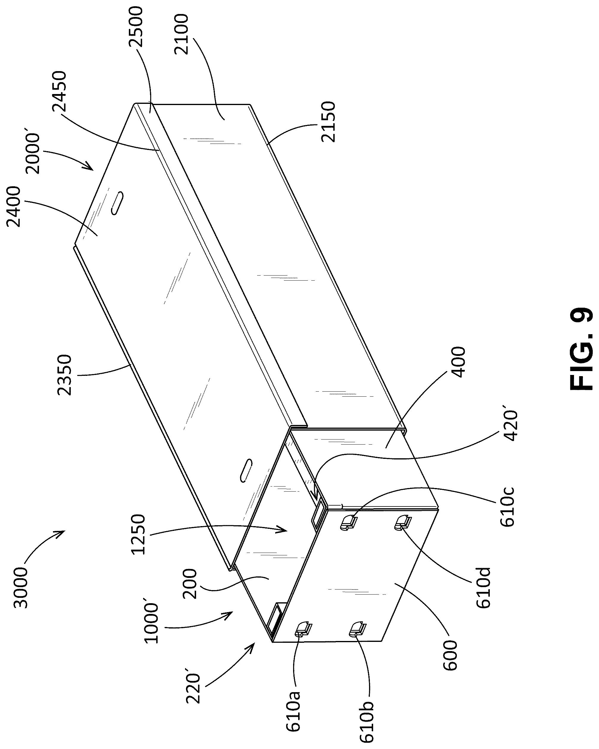 Patent US12319476 Figure 9 – Packaging assembly