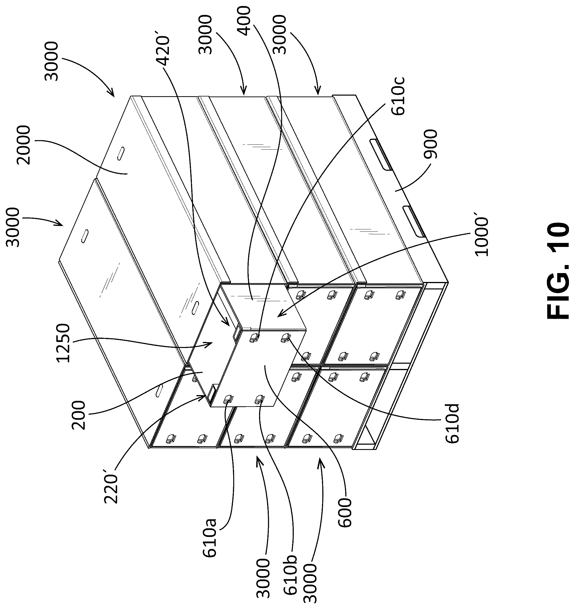 Patent US12319476 Figure 10 – Packaging assembly