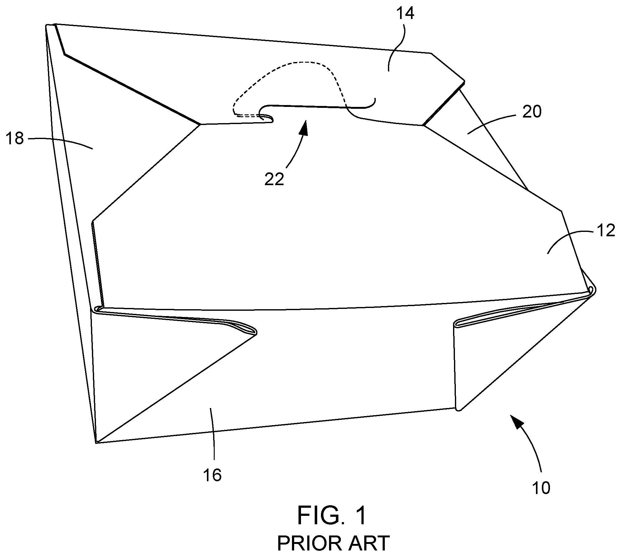 Patent US12319477 Figure 1 – Locking system for flexible box