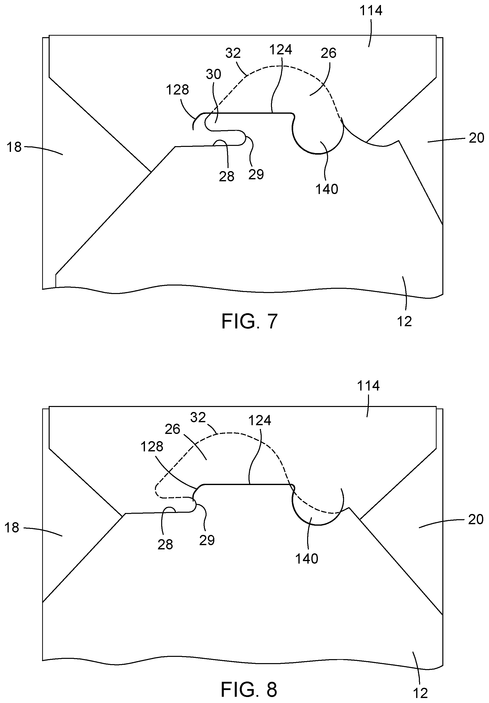 Patent US12319477 Figure 5 – Locking system for flexible box