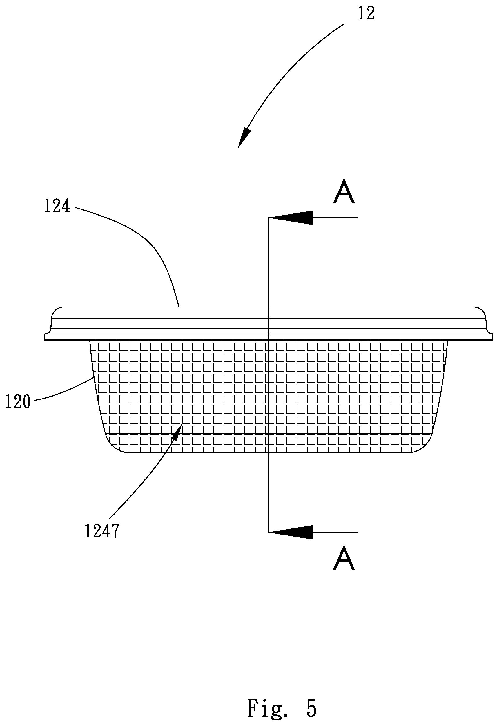 Patent US12319482 Figure 5 – Paper fragrance capsule with breathable film