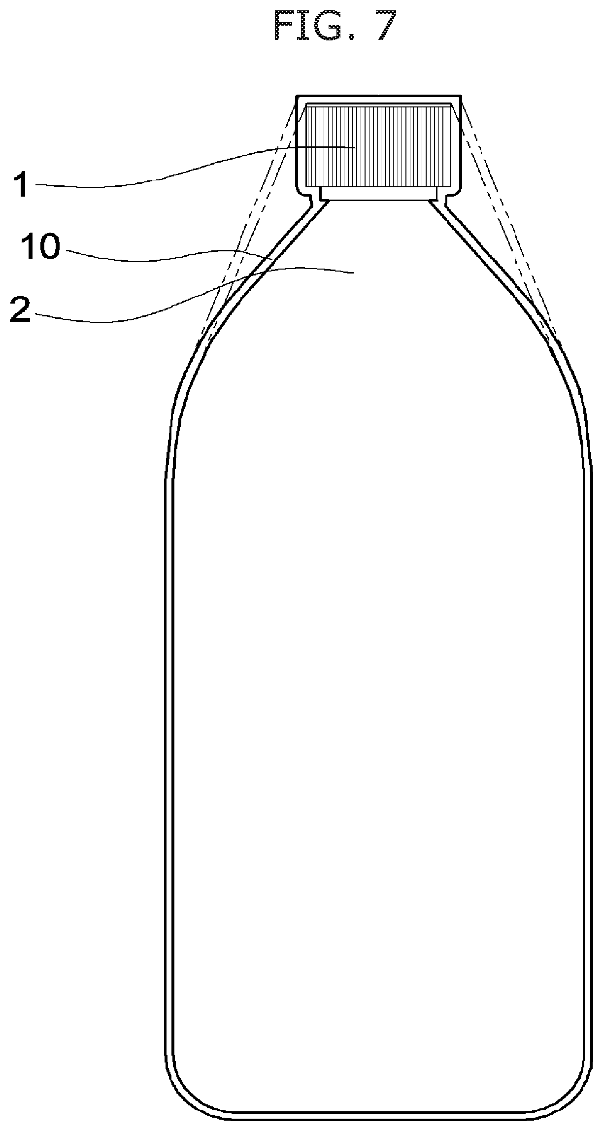 Patent US12319484 Figure 6 – One-touch-removable container packaging film, and container comprising same